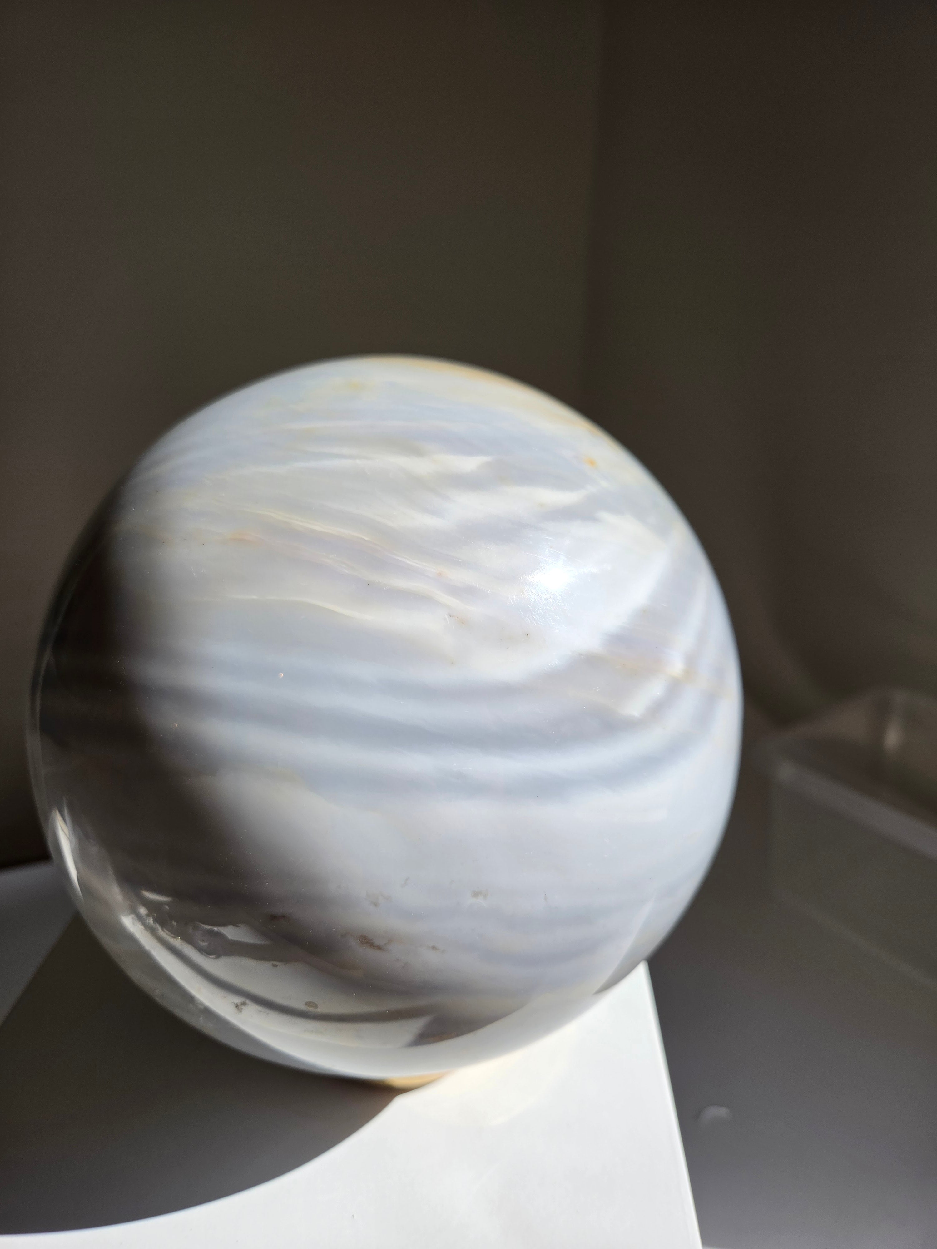 Flower Agate Statement Sphere