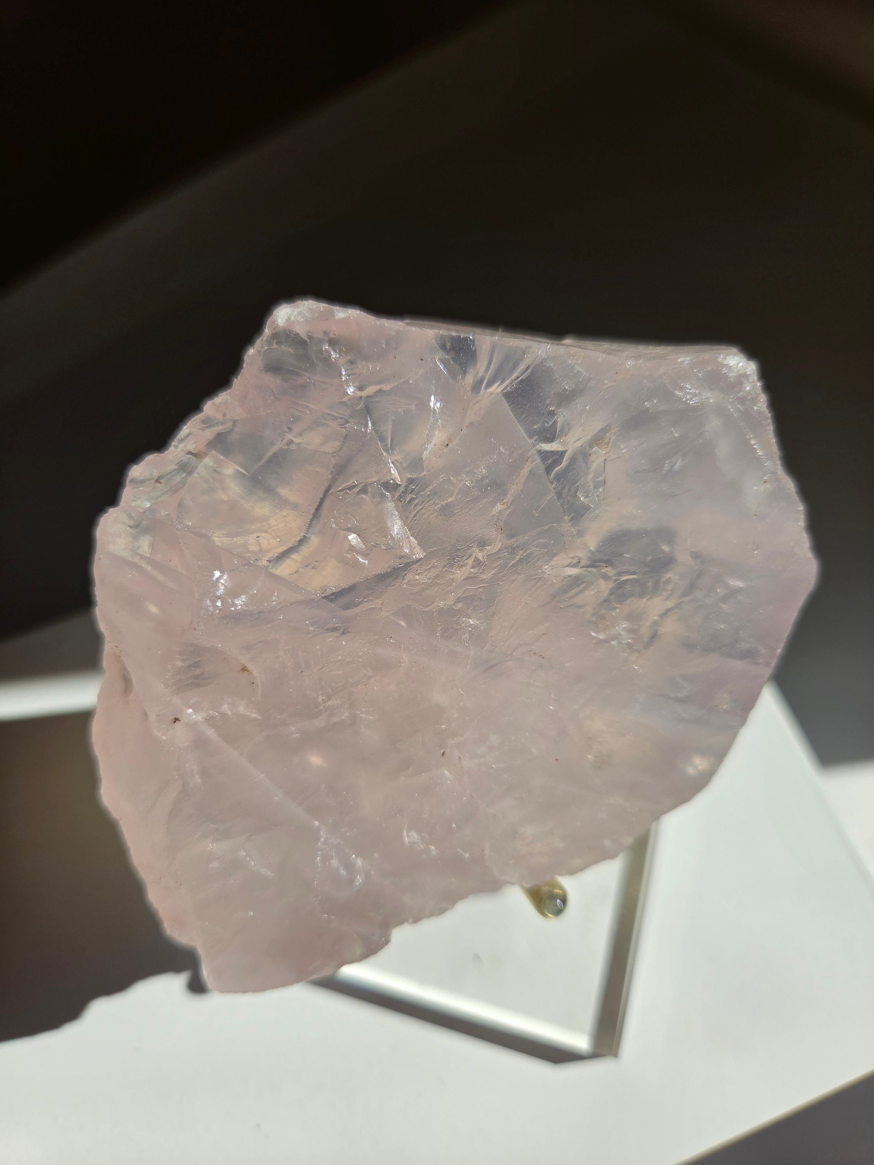 Lavender Raw Rose Quartz 013