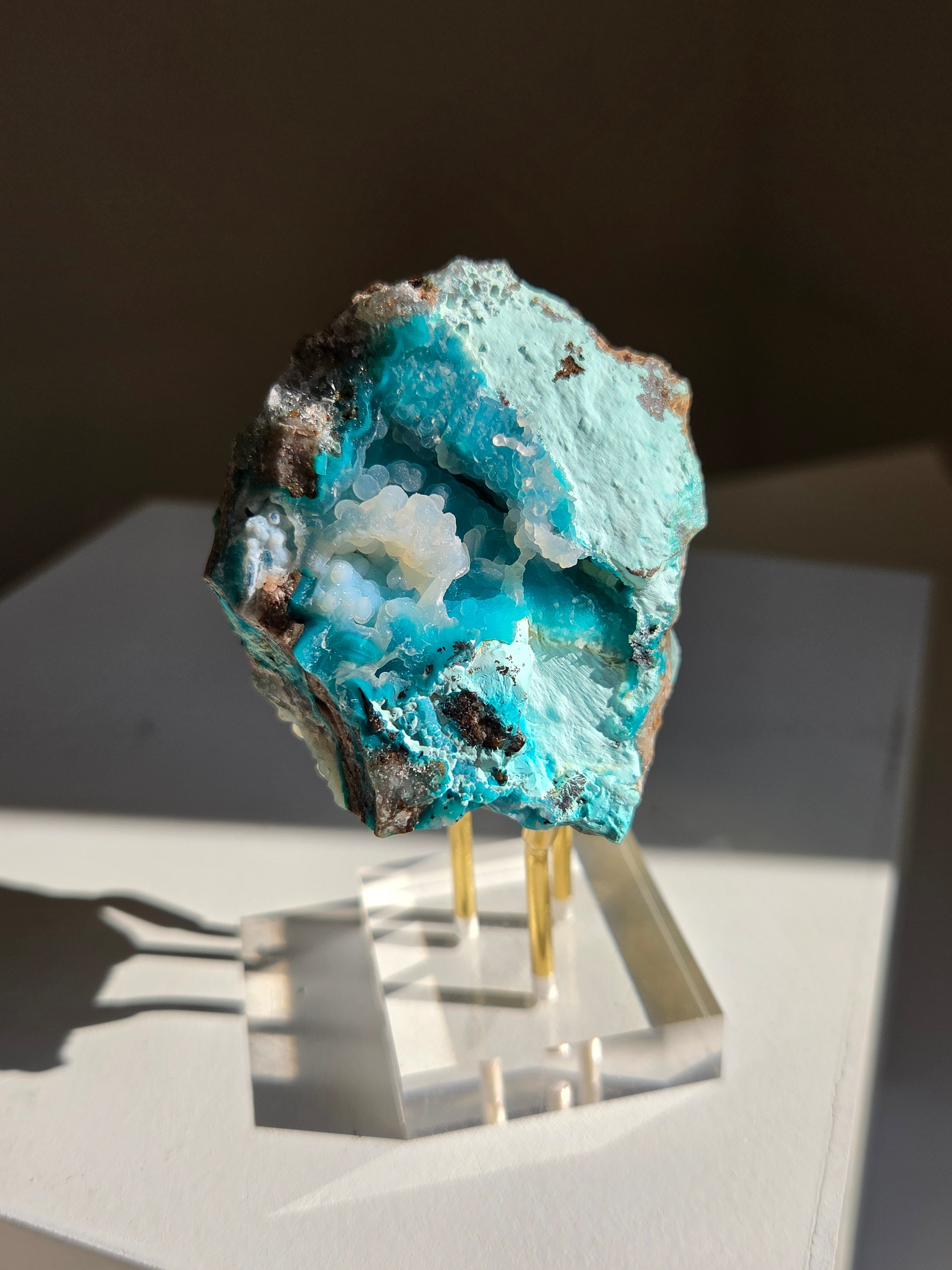 Raw Druzy Chrysocolla 004