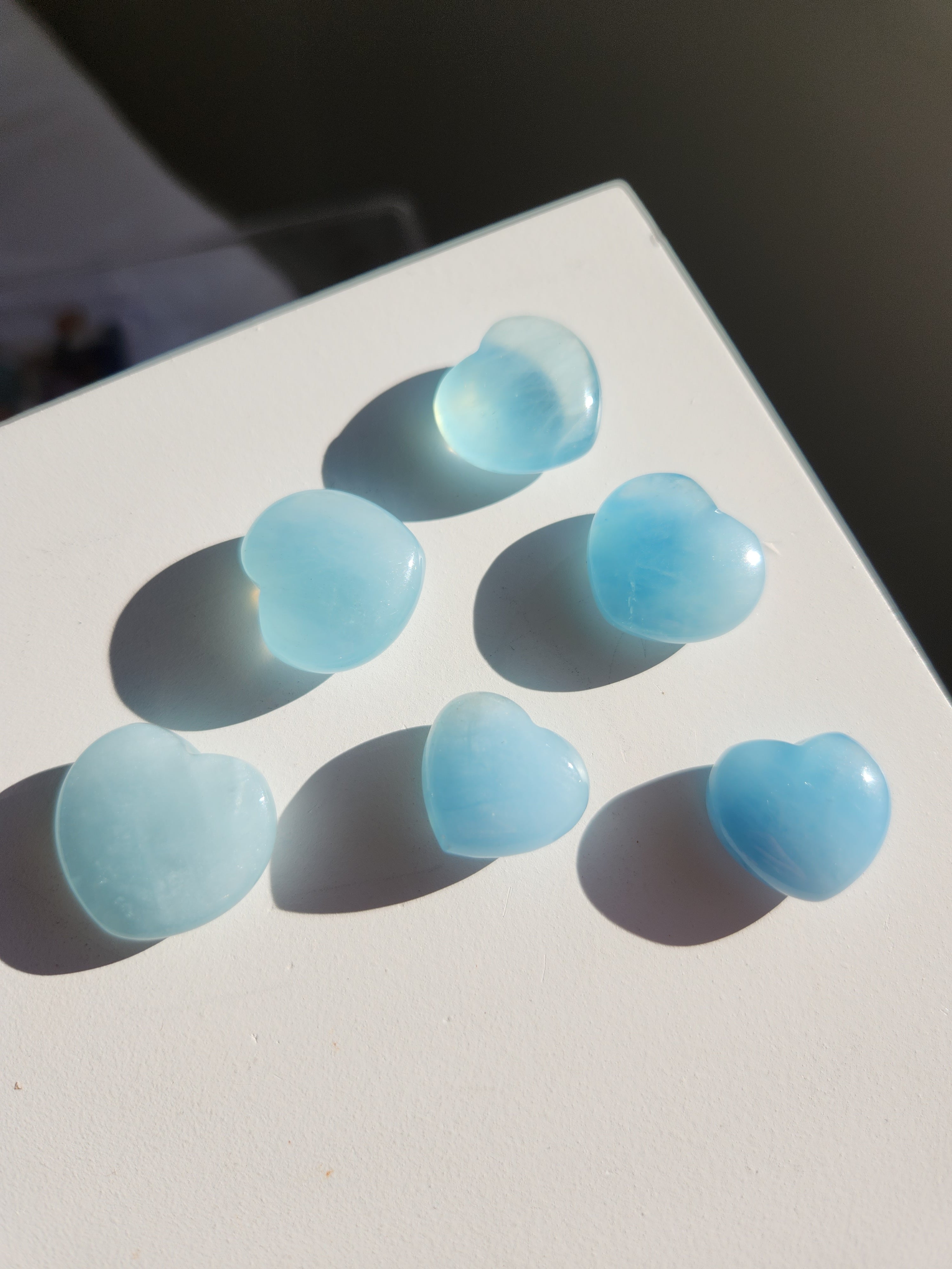 Aquamarine Mini Hearts