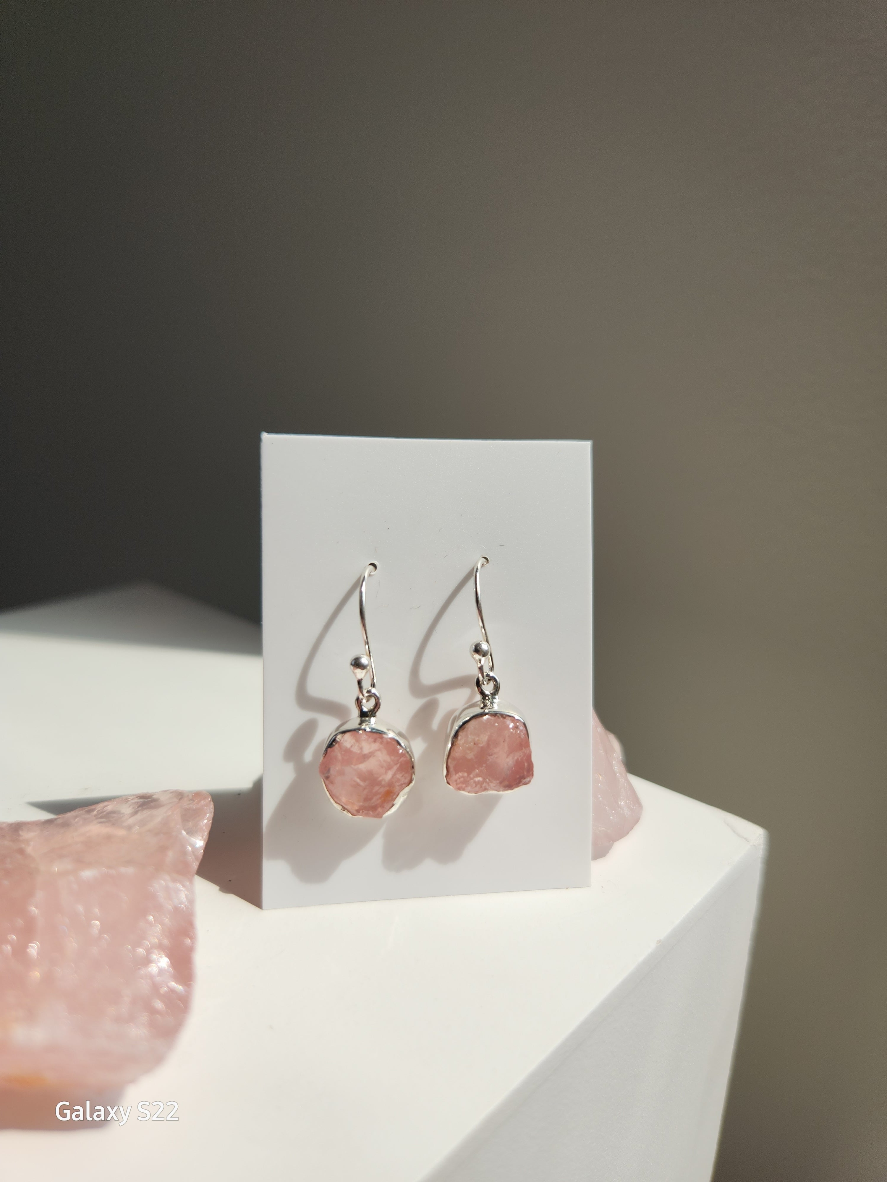 Rose Quartz Earrings