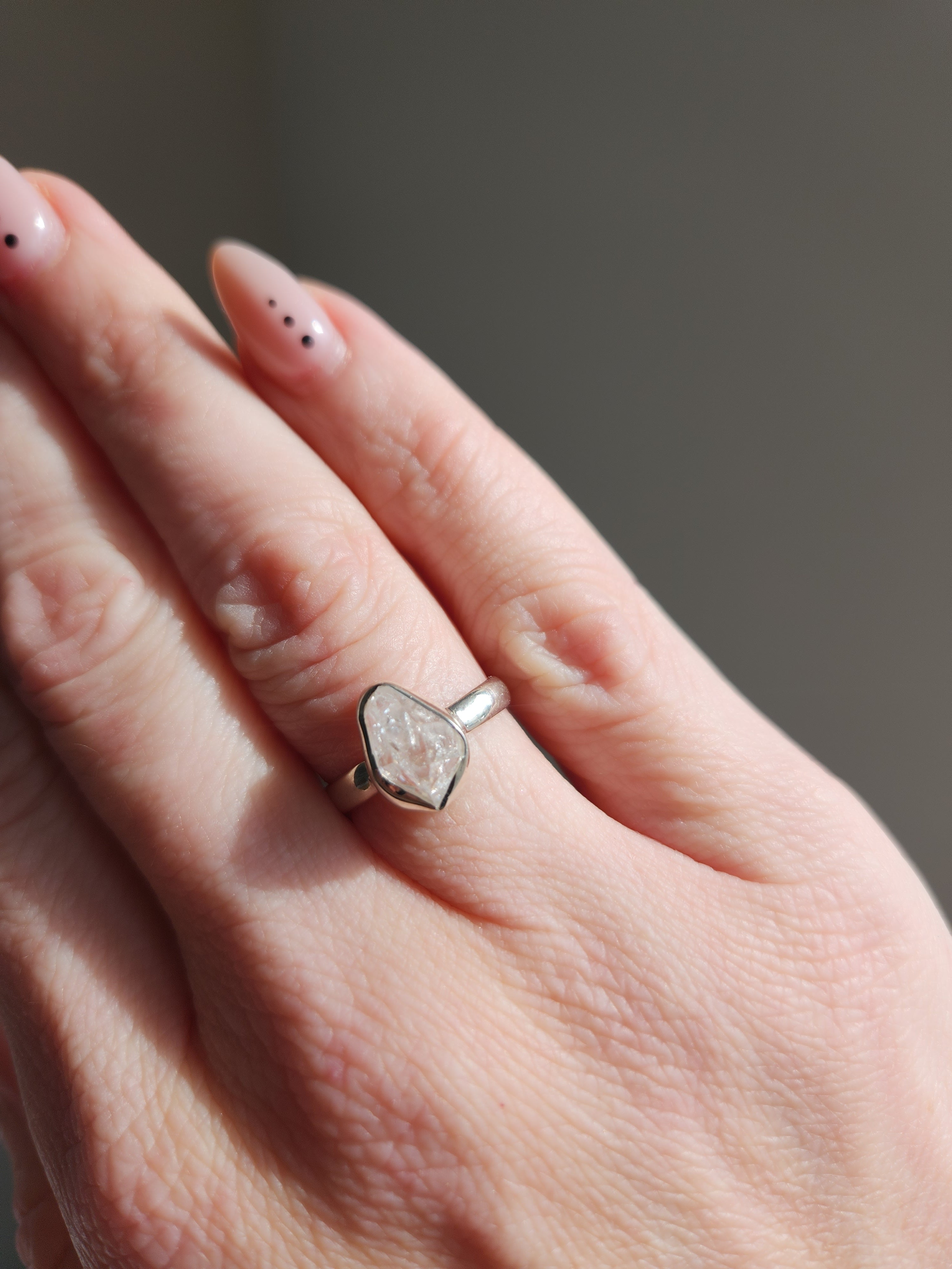 Herkimer Diamond Ring 006 | size 6
