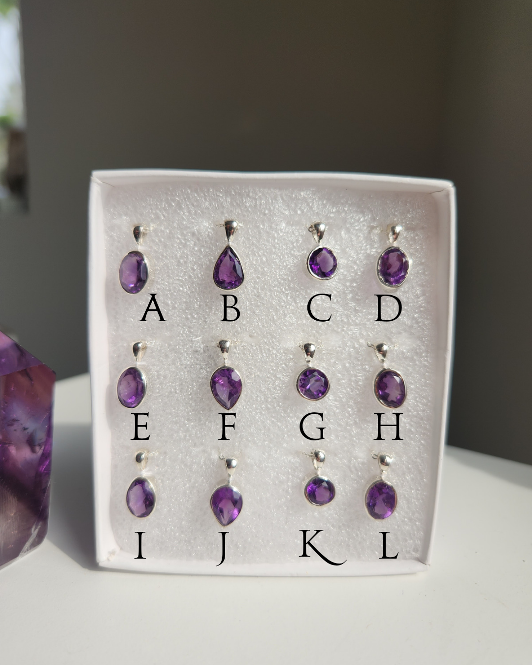 Amethyst Faceted Necklace | Select your piece