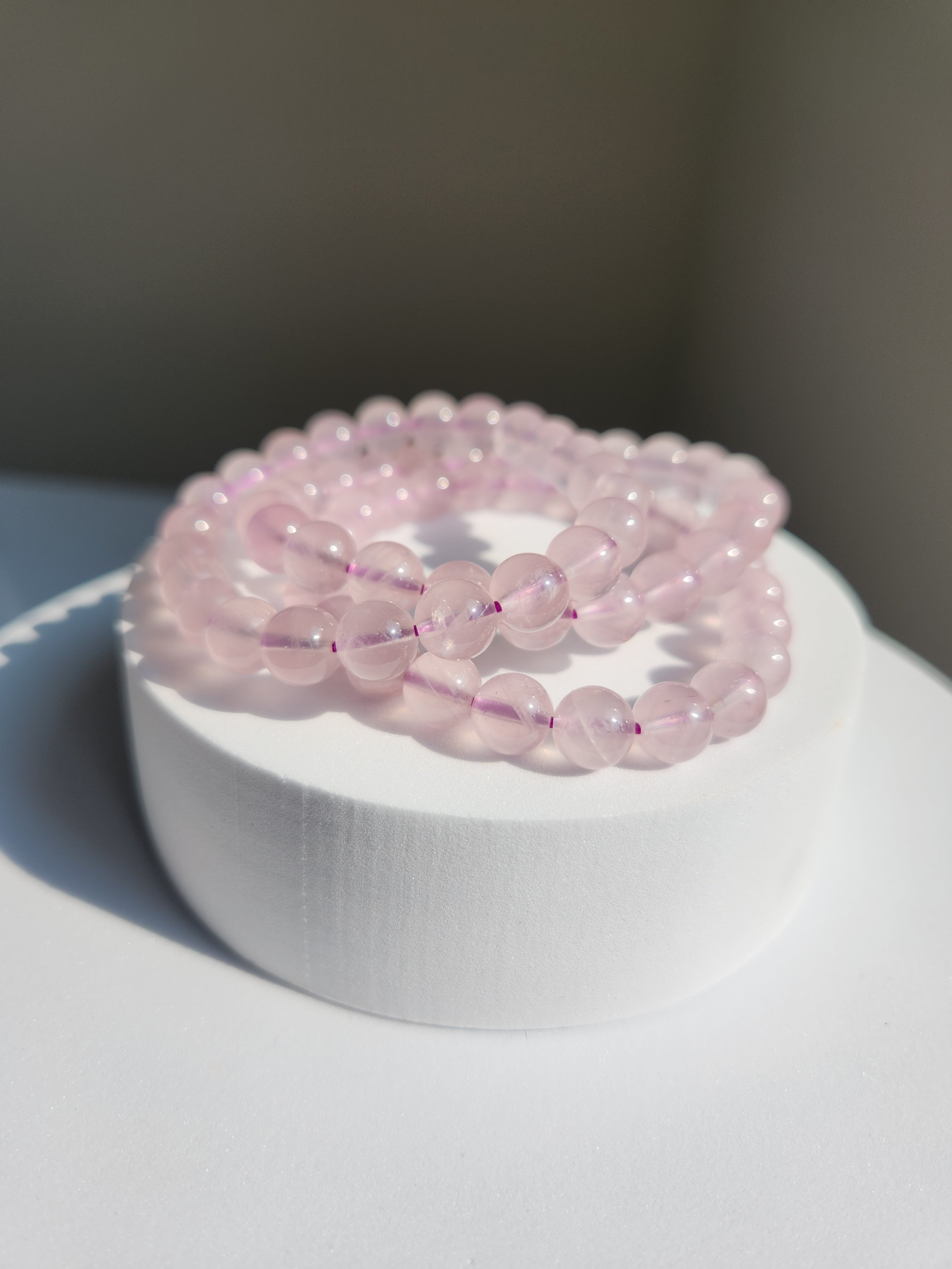 Rose Quartz Bead Bracelet | 8mm
