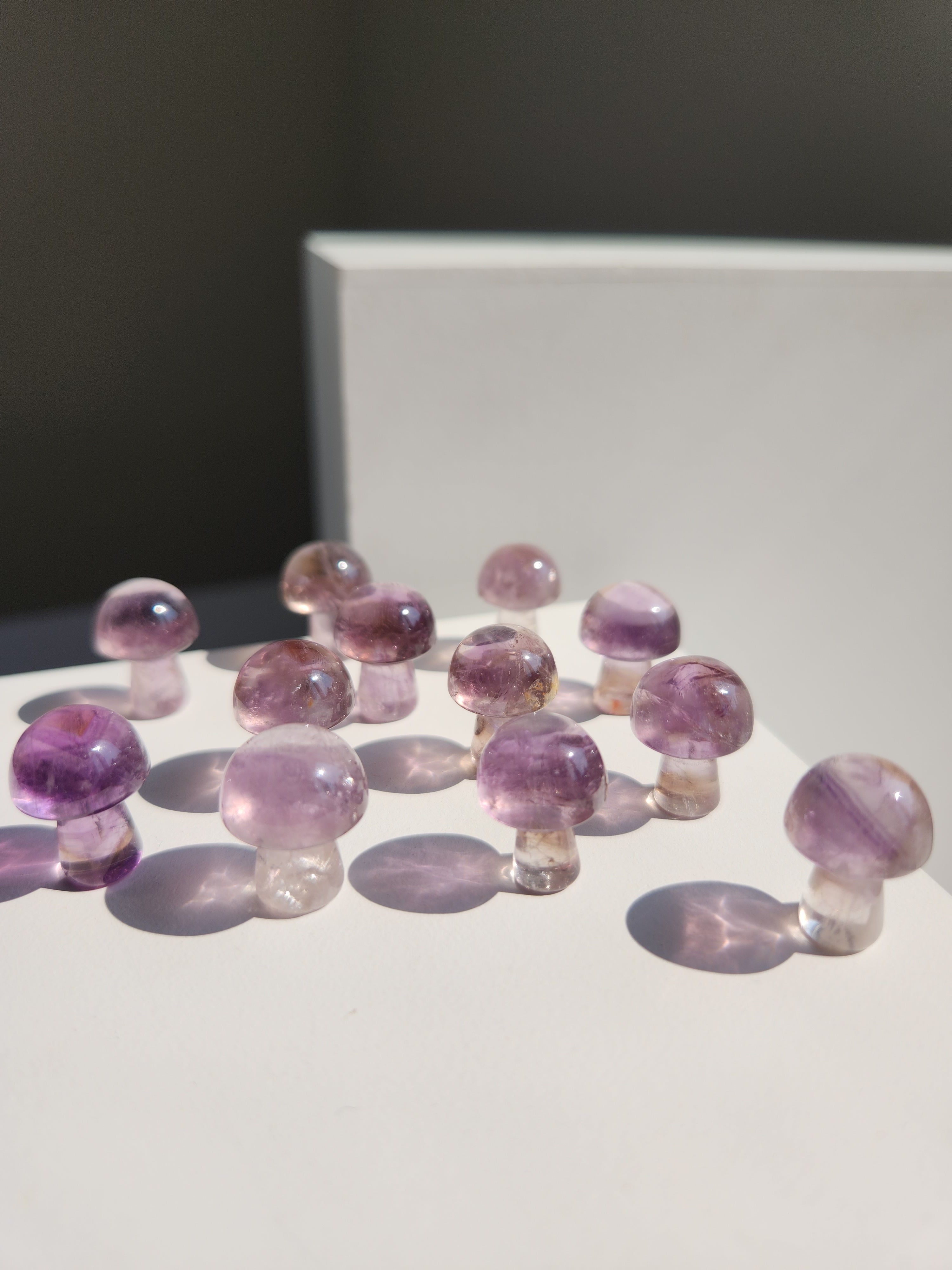 Smoky Amethyst Mini Mushroom