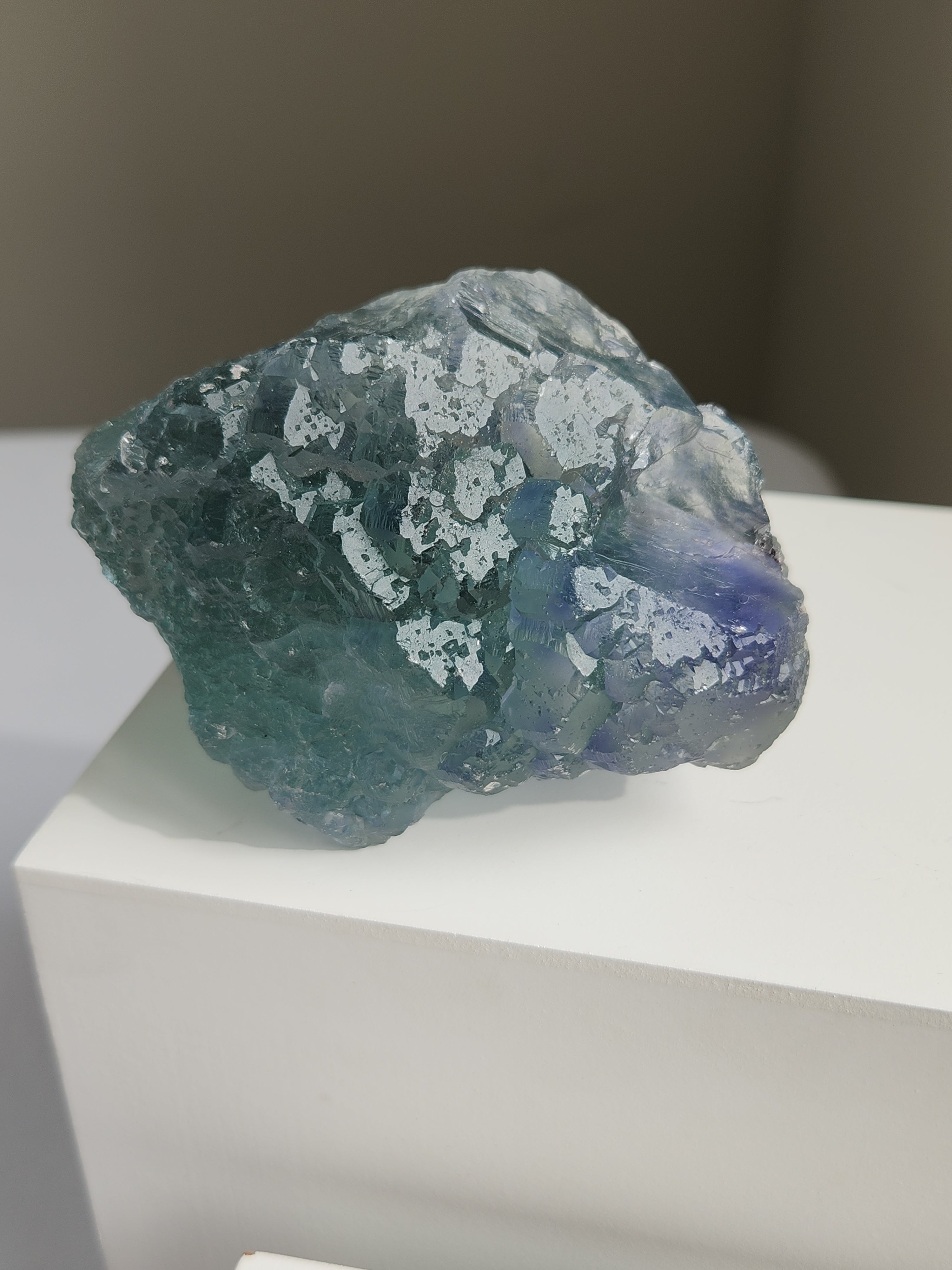 Hydroetched Bicolor Fluorite 006
