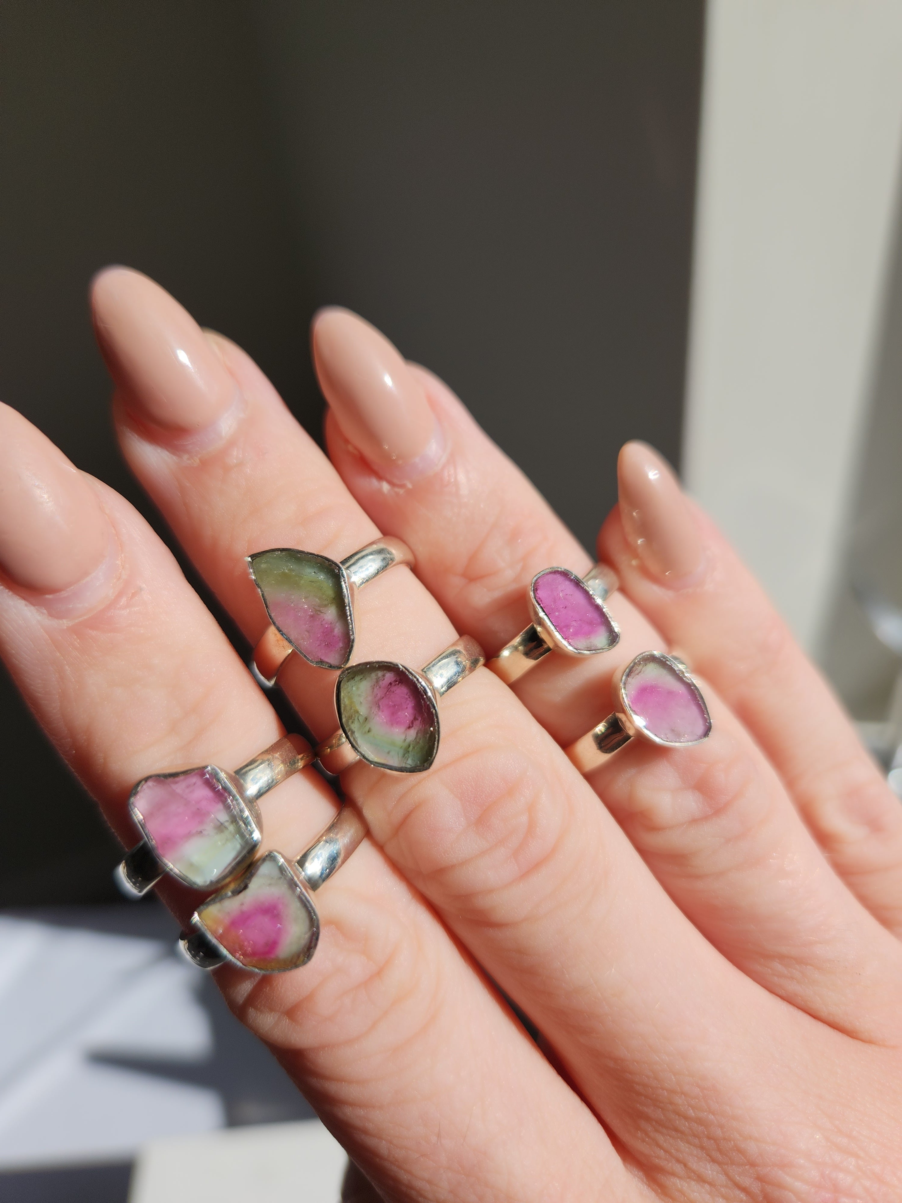 Watermelon Tourmaline Ring