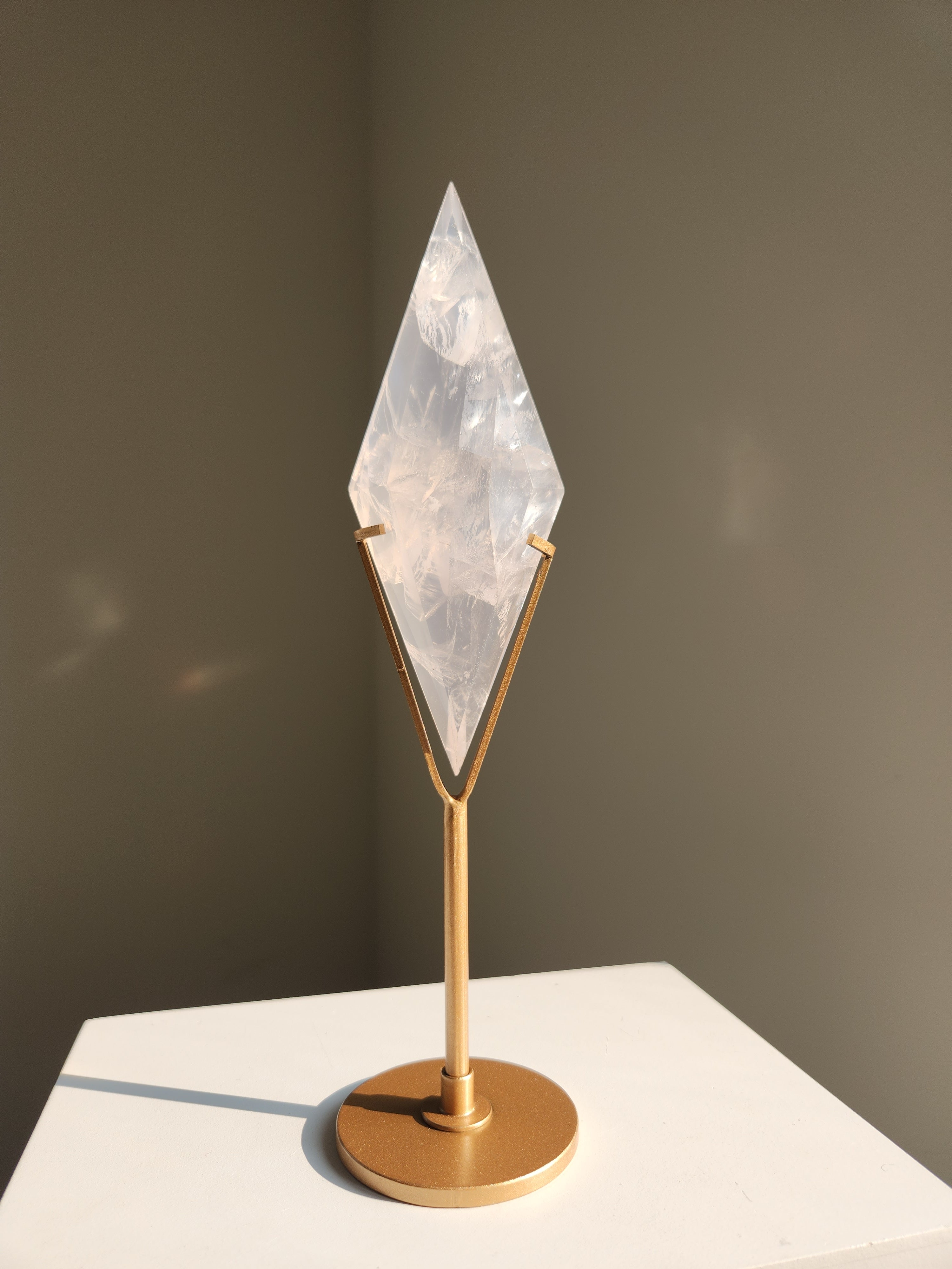 Girasol Rose Quartz Diamond 004