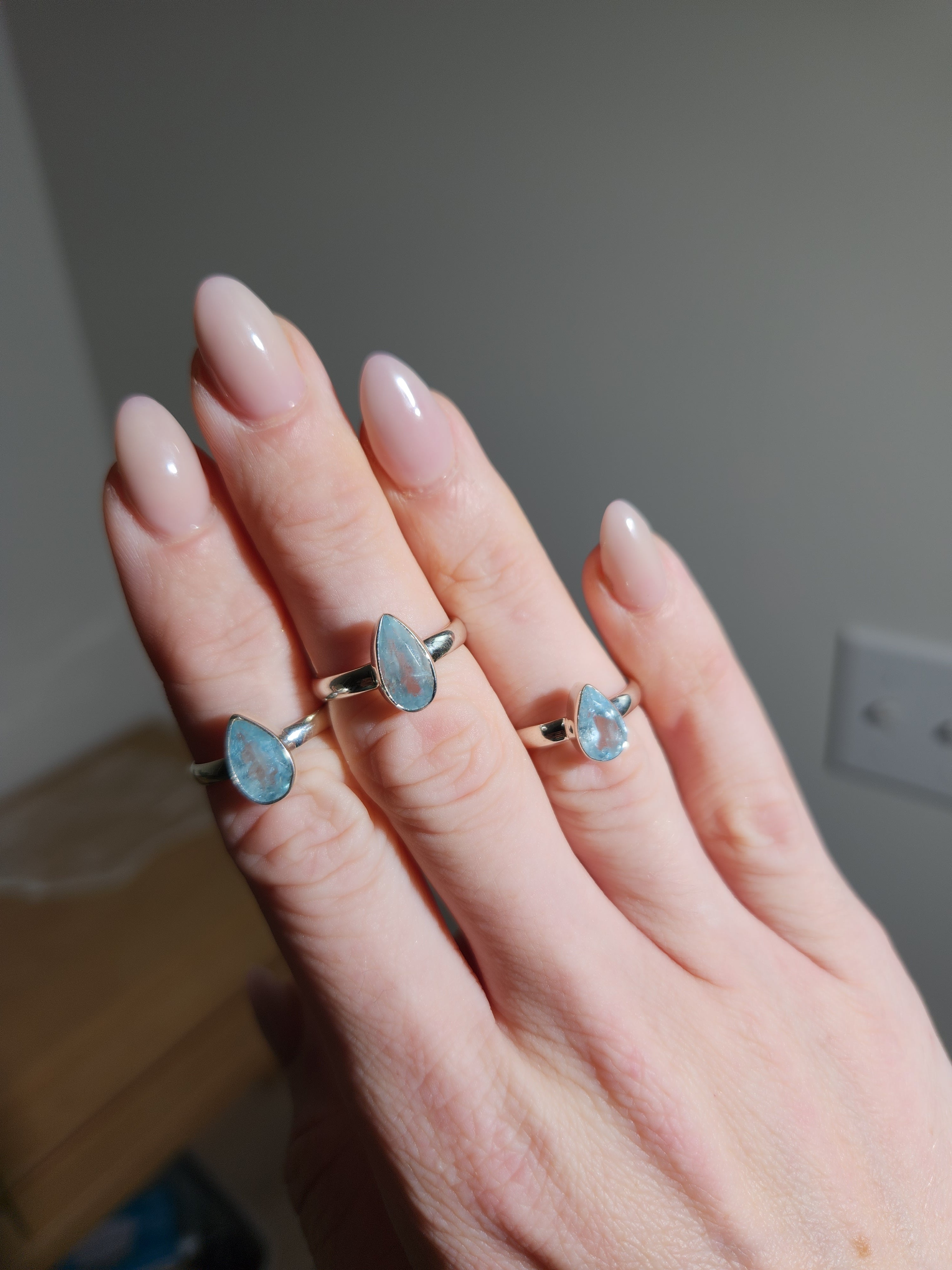 Aquamarine Rings | size 8