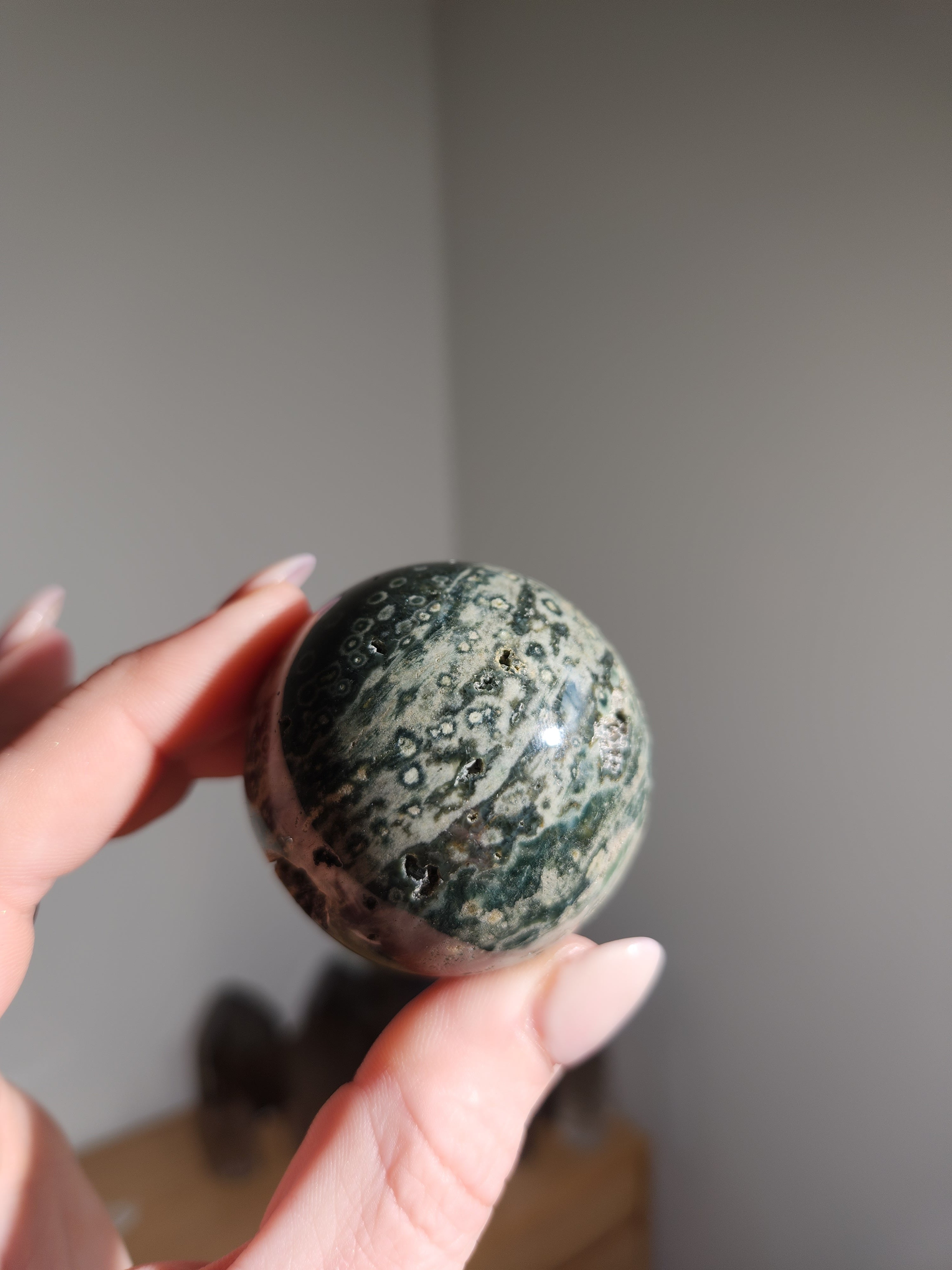 Sea Jasper Sphere 003