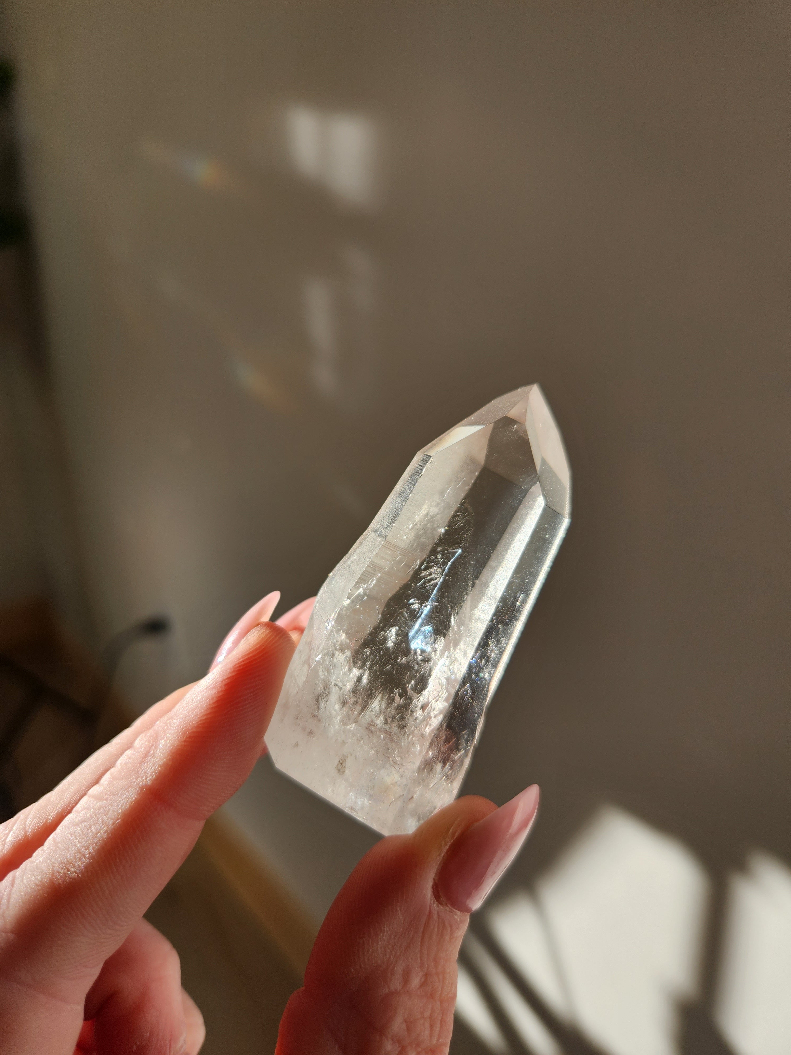 Semi Polished Lemurian Quartz Tower 001