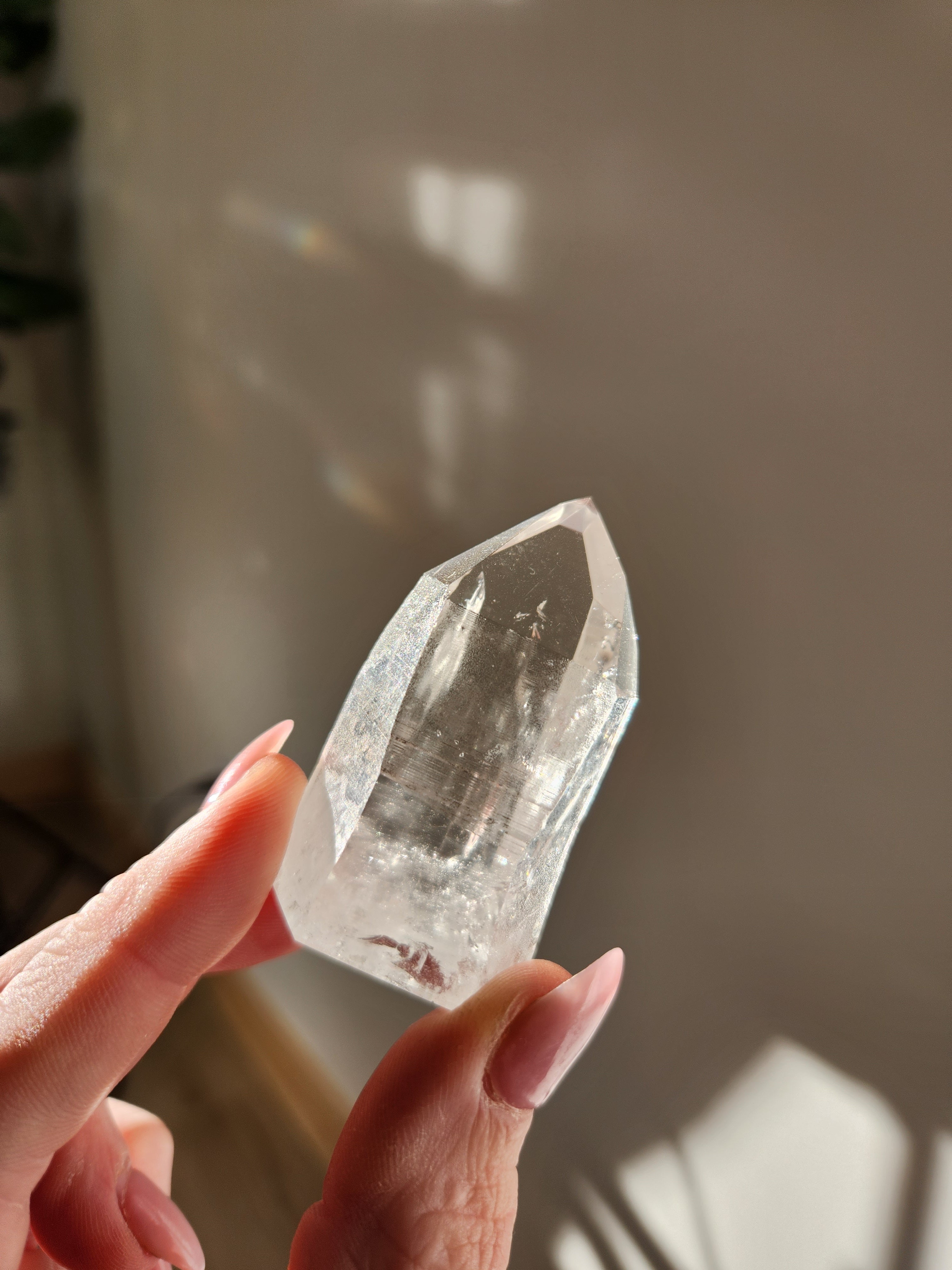 Semi Polished Lemurian Quartz Tower 002