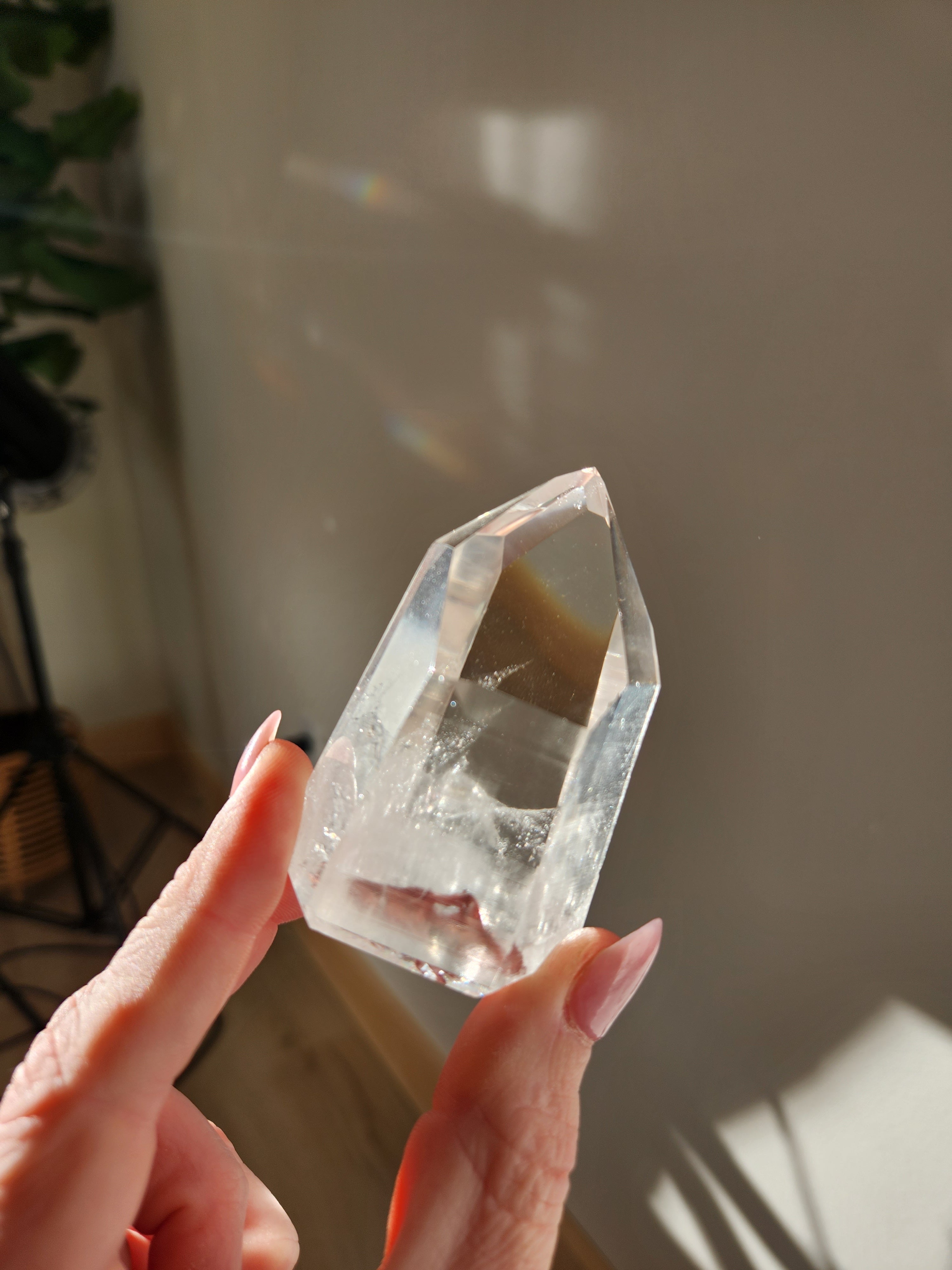 Semi Polished Lemurian Quartz Tower 004