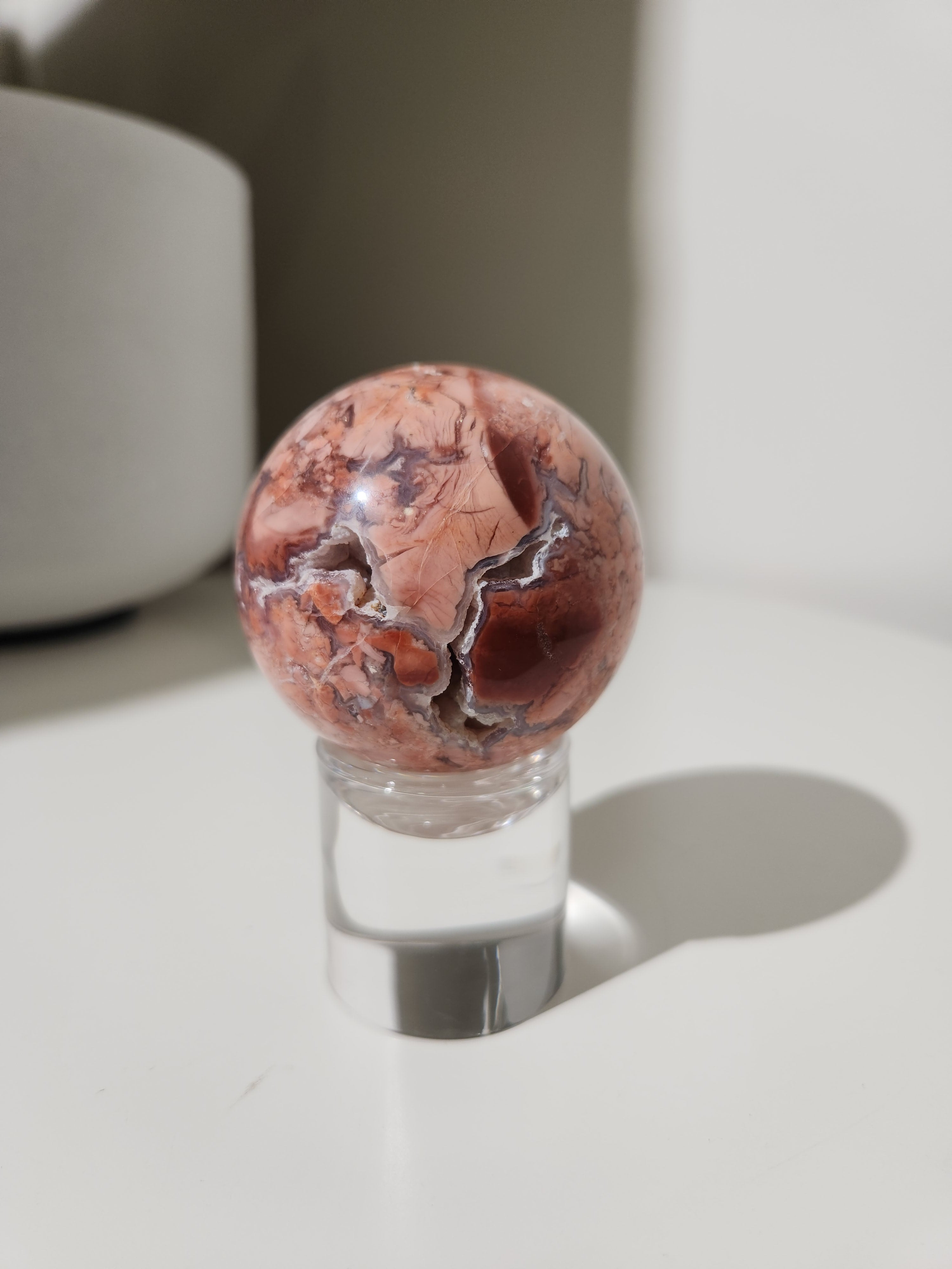 Pink Agate Sphere 002