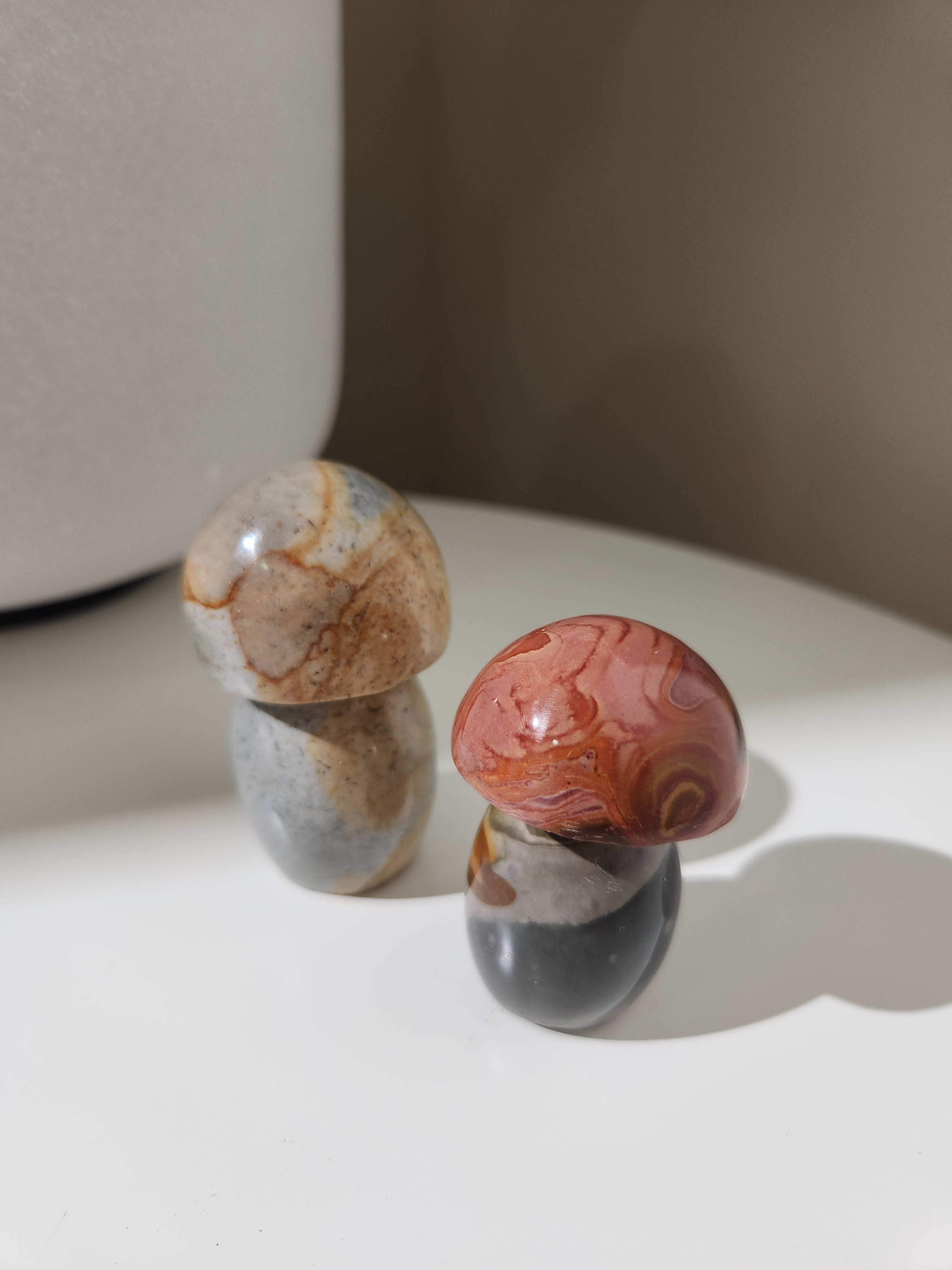 Polychrome Jasper Mushroom Set