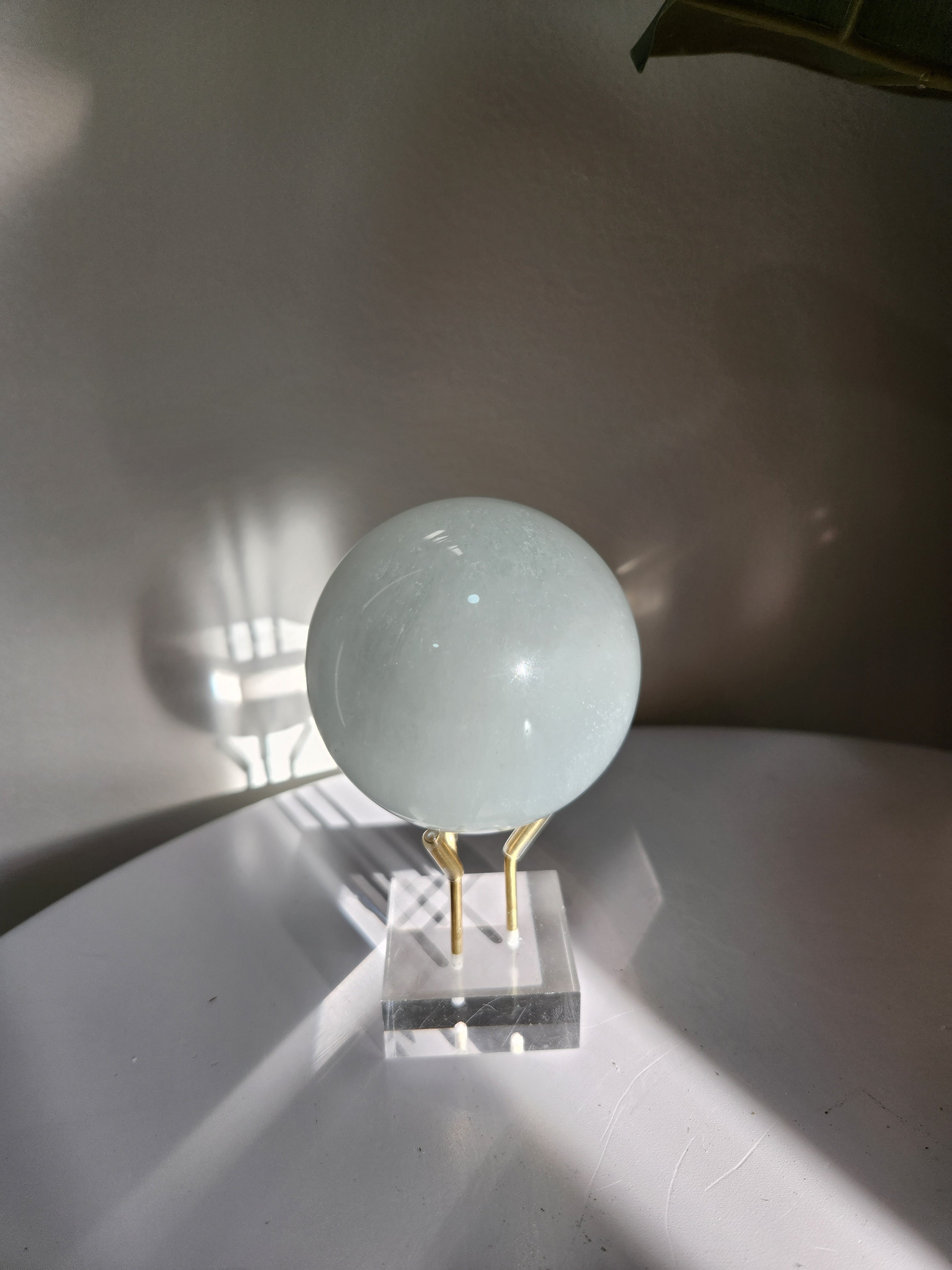 Fiberous Fluorite Sphere 002