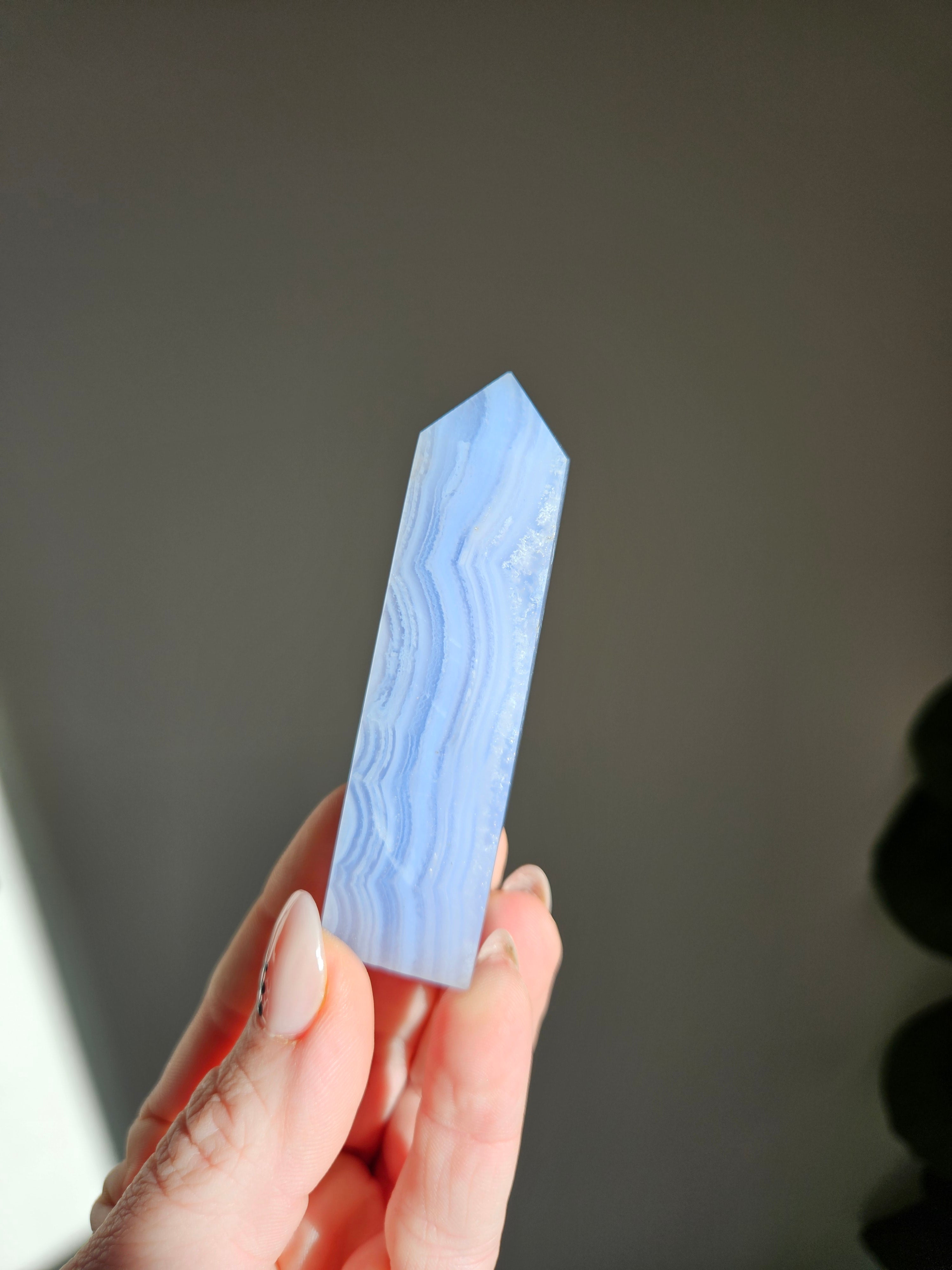 Blue Lace Agate Tower 001