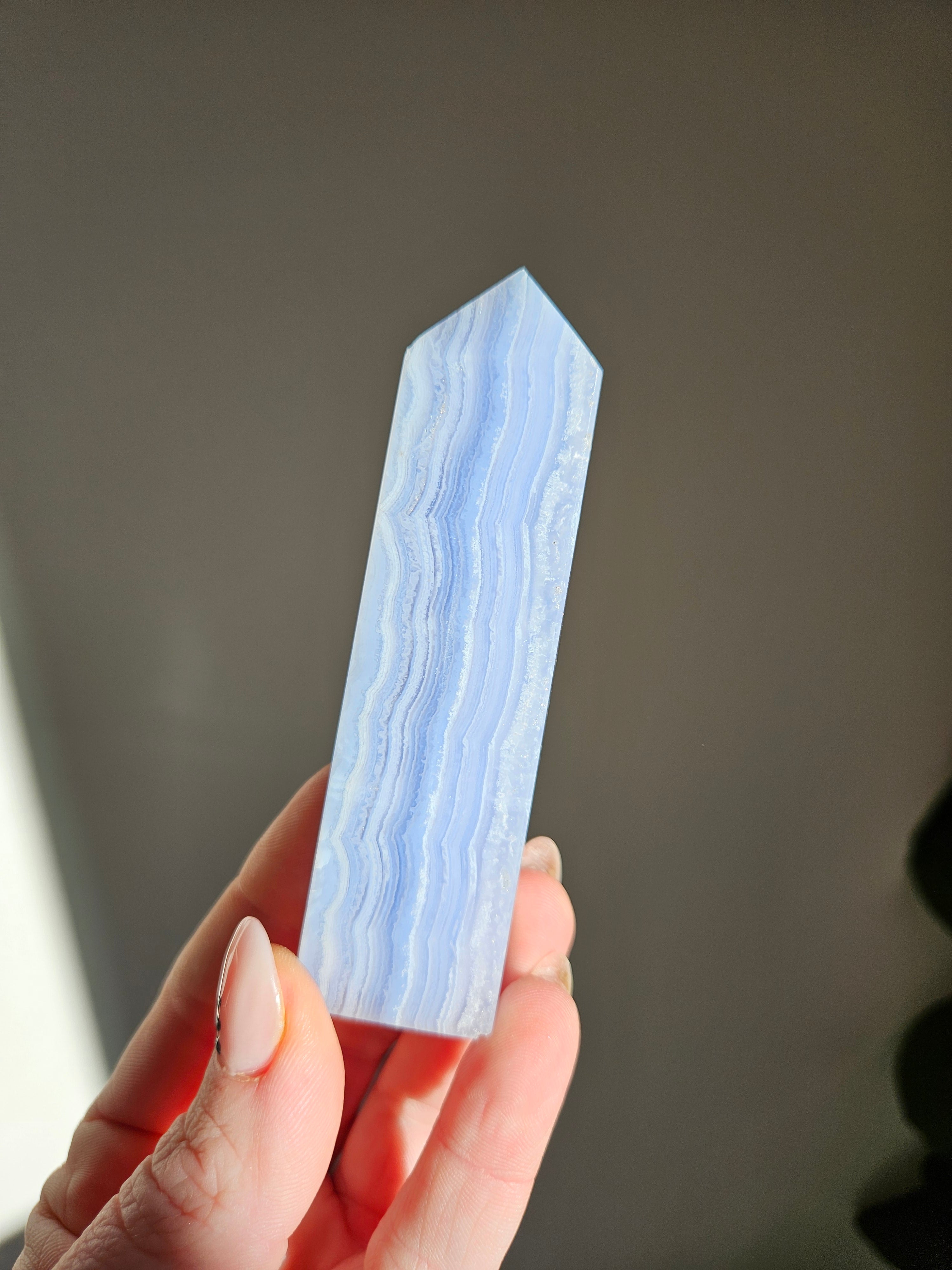 Blue Lace Agate Tower 002
