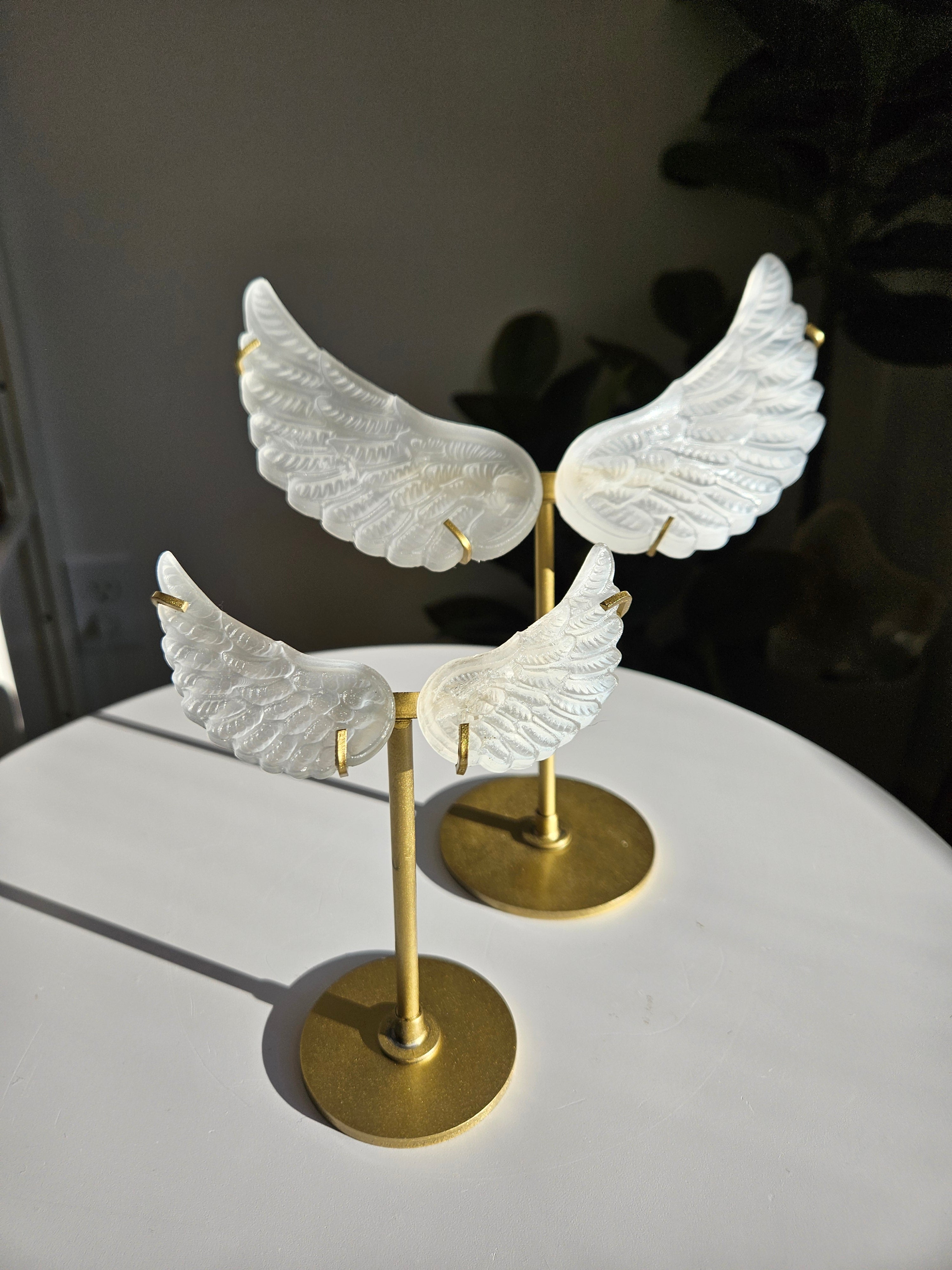 Selenite Angel Wings