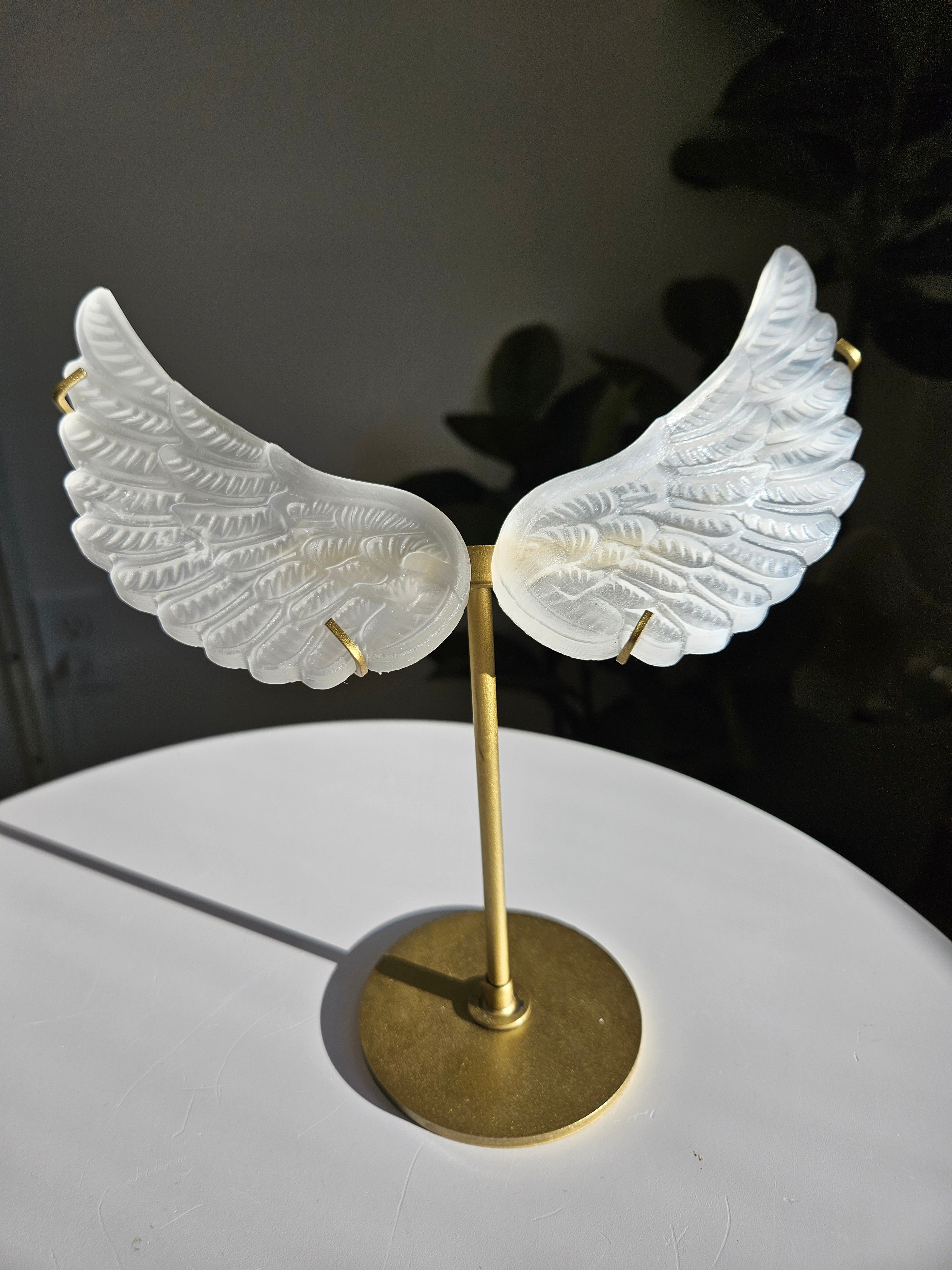 Selenite Angel Wings