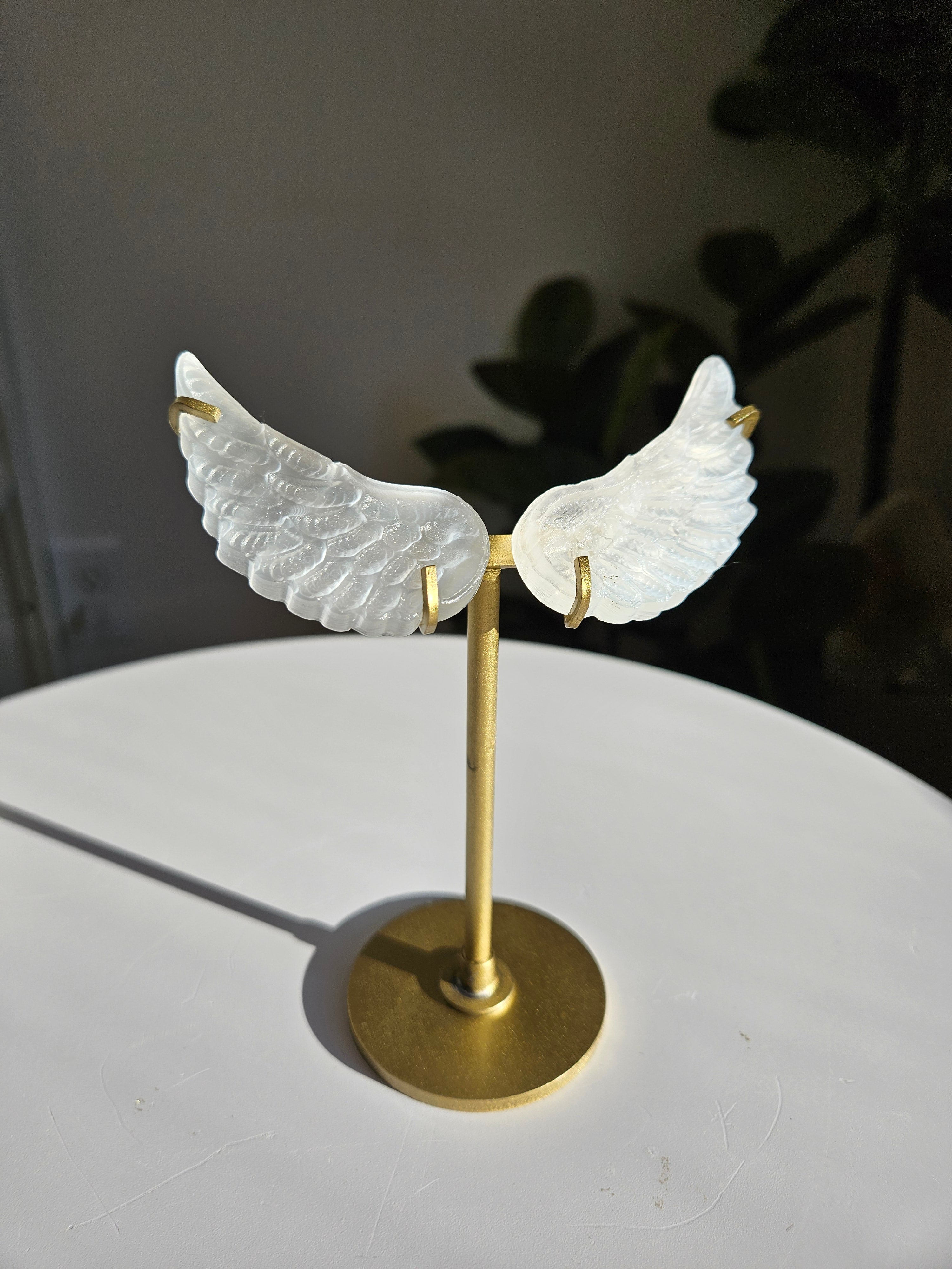 Selenite Angel Wings