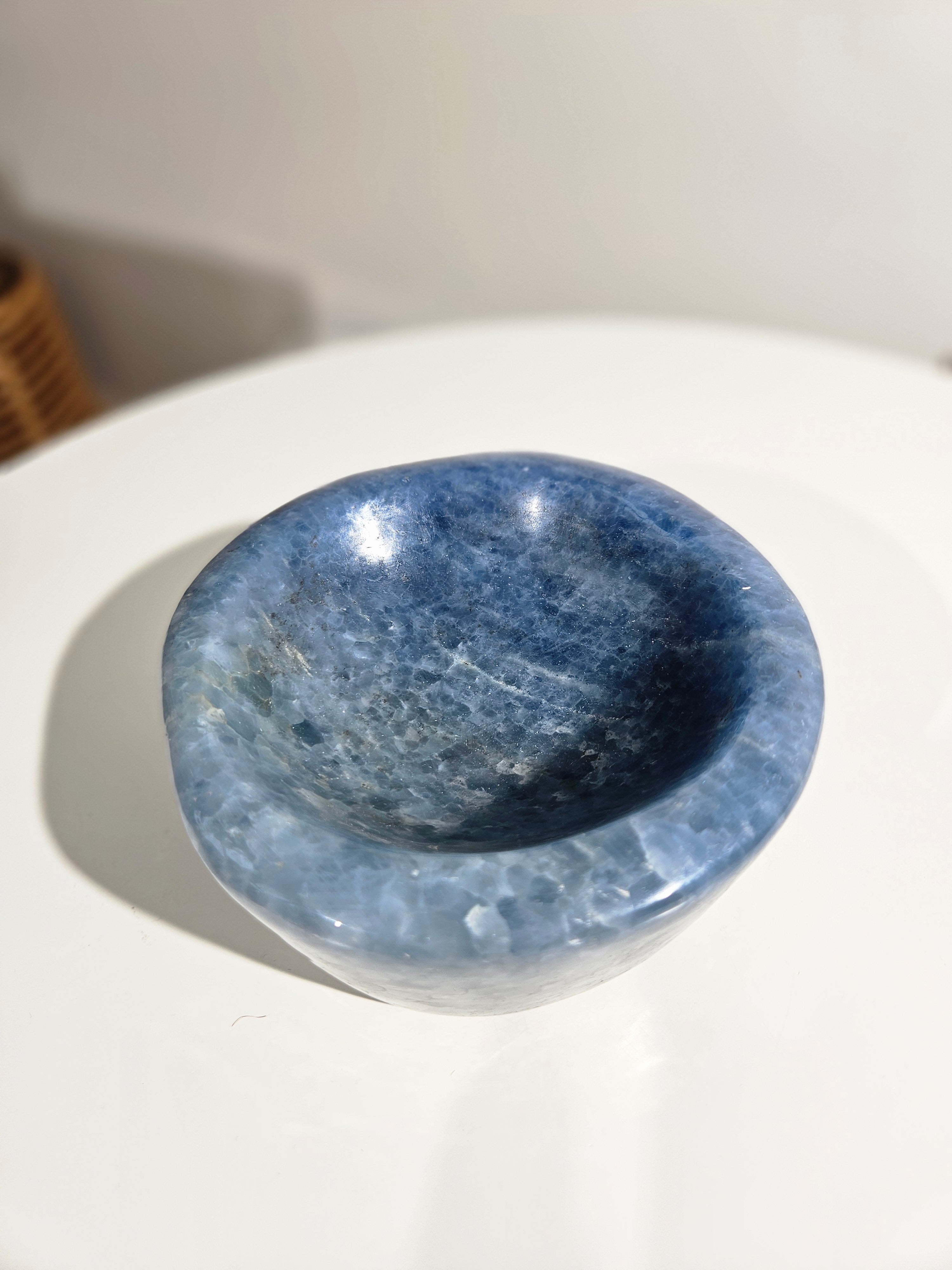 Blue Calcite Bowl 001