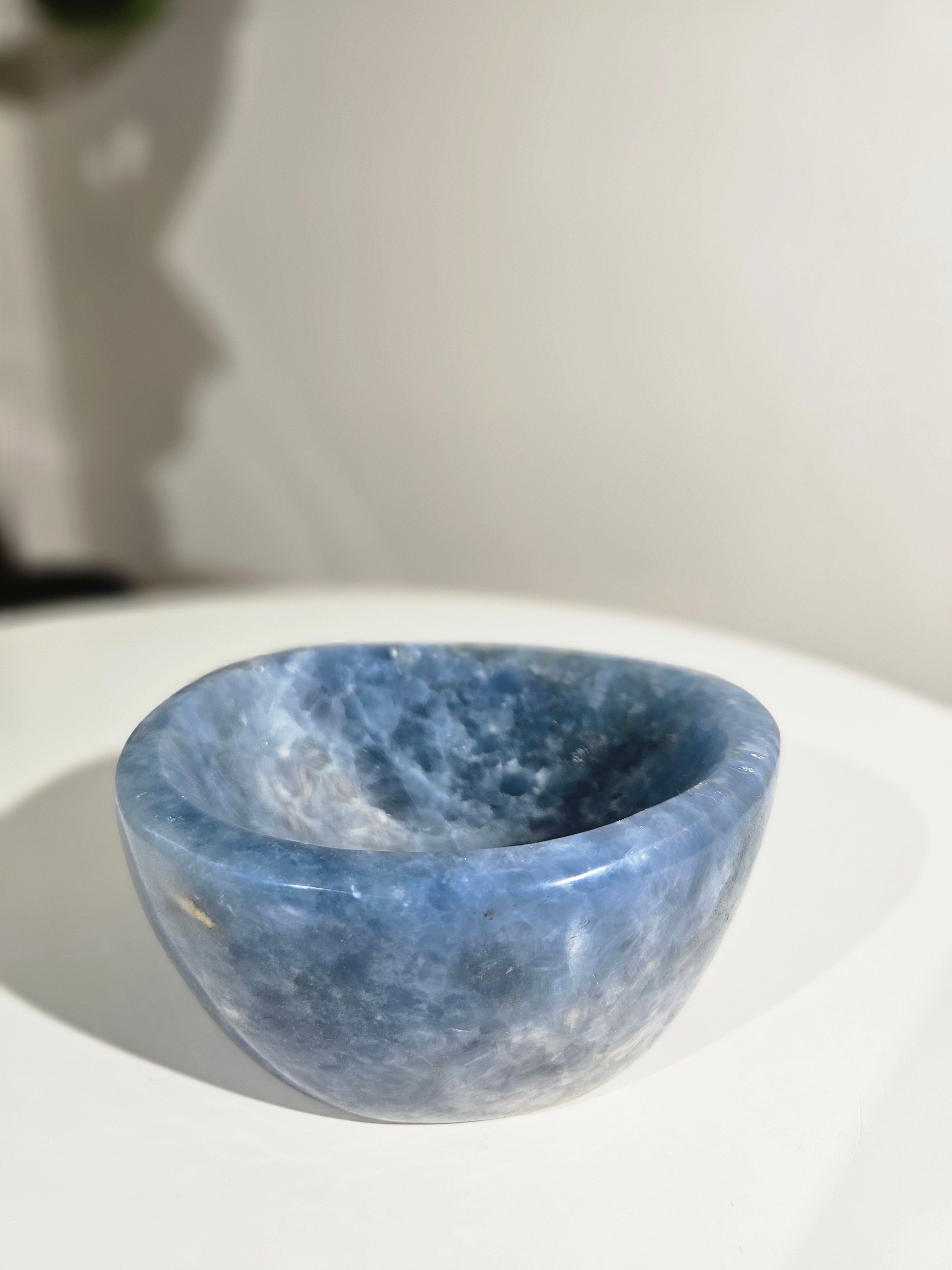 Blue Calcite Bowl 002