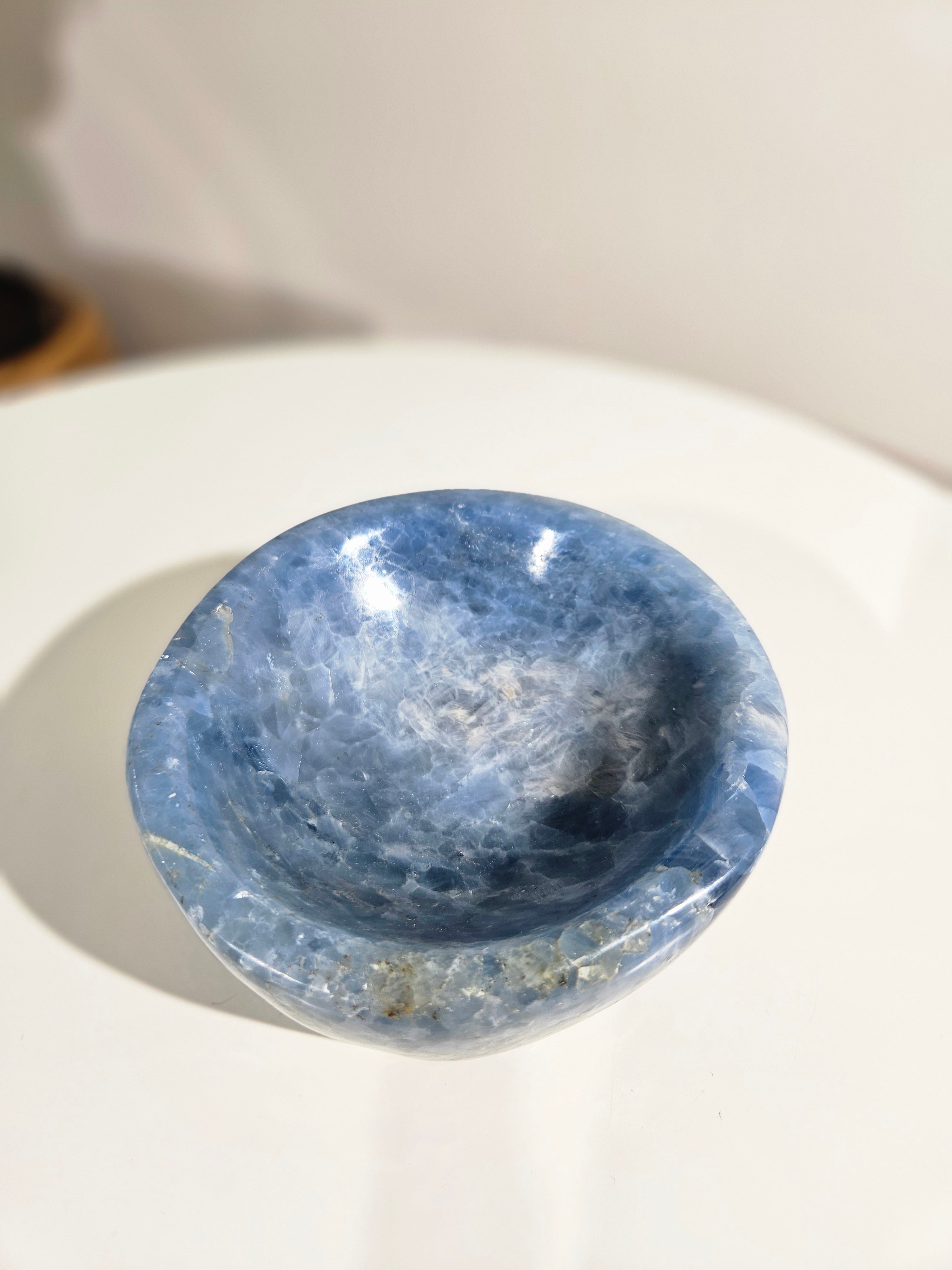 Blue Calcite Bowl 002