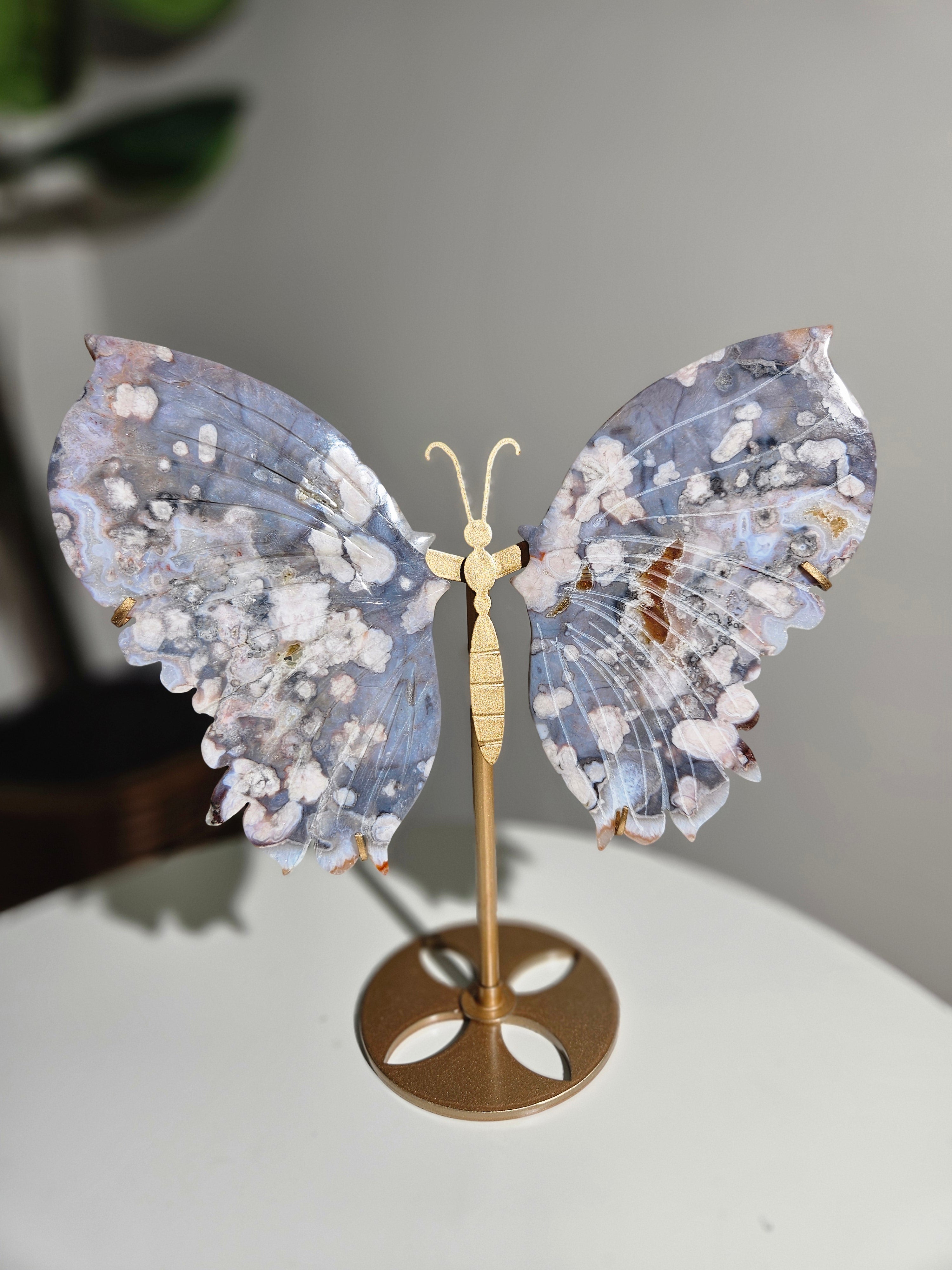 Flower Agate Butterfly 004
