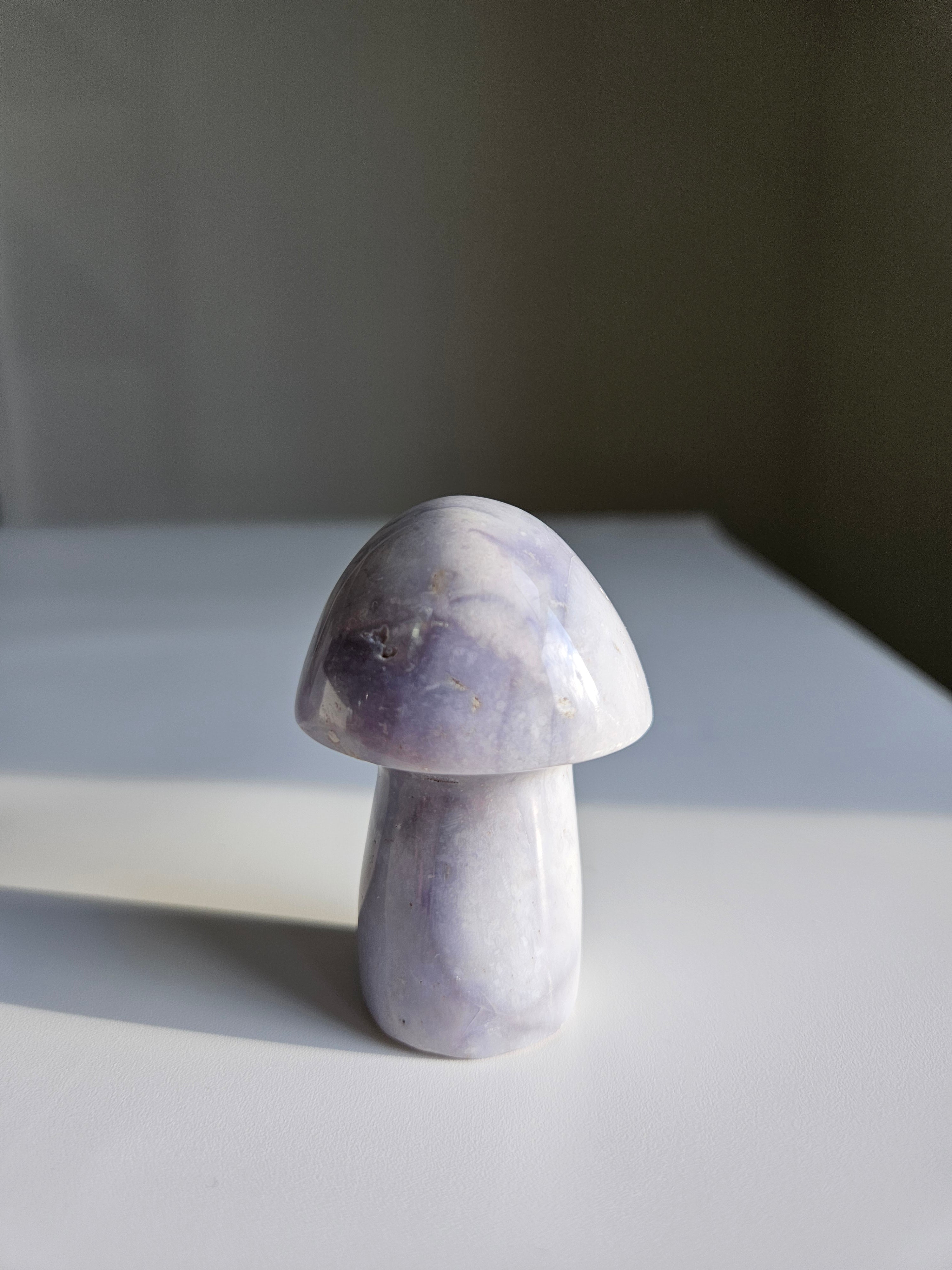 Lavender Agate Mushroom 002