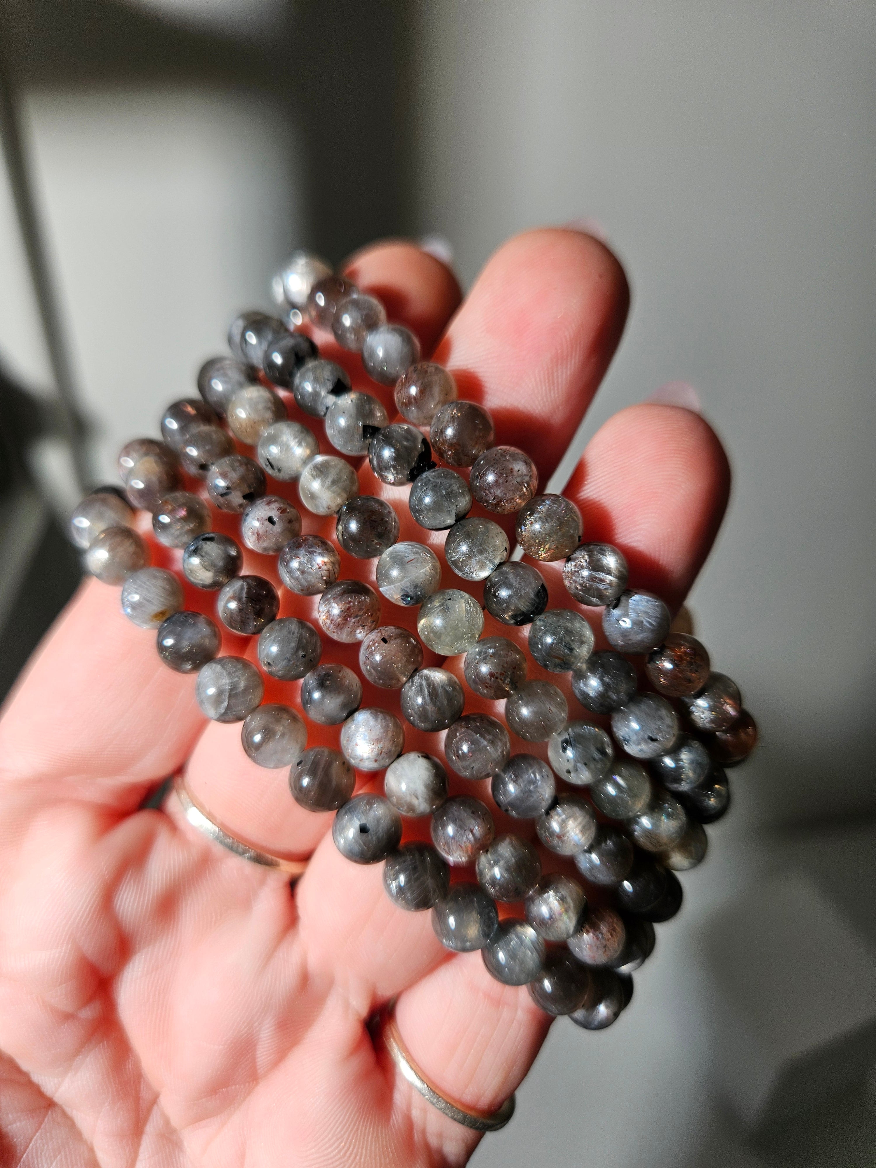 Moonstone x Sunstone Bracelet | 6mm