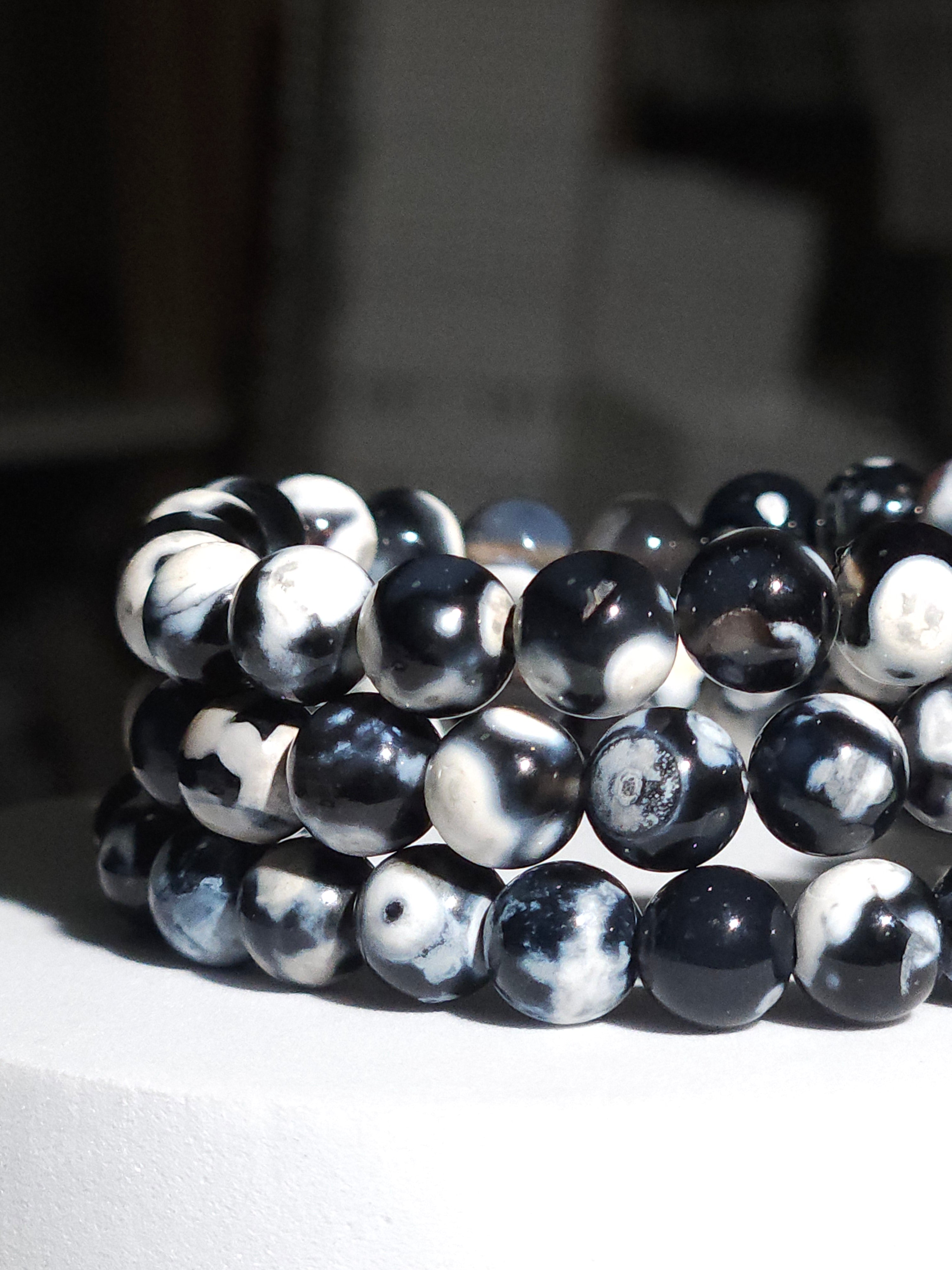 Orca Agate Bracelet | 8mm