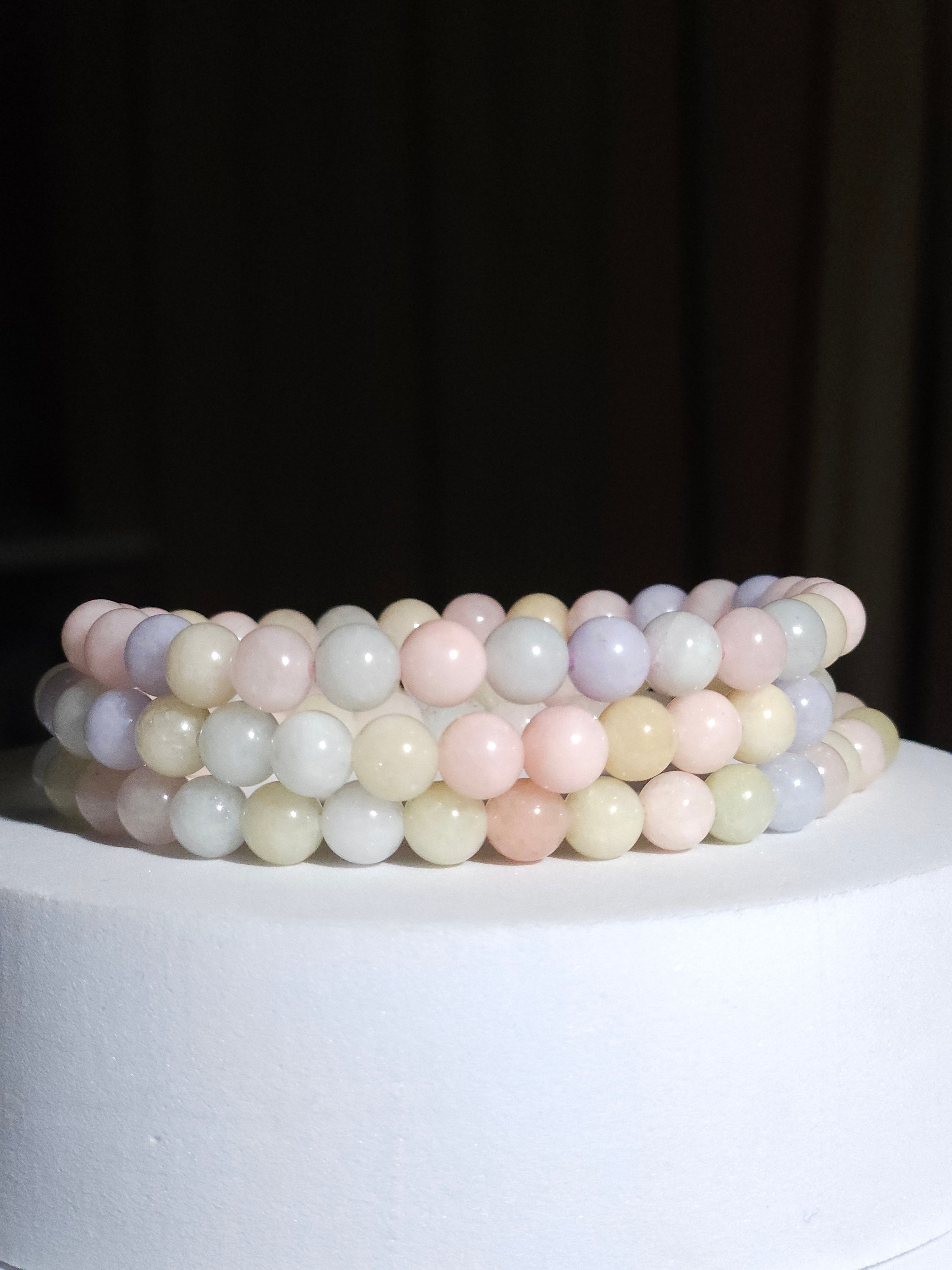 Aquamarine x Morganite bracelet | 6mm