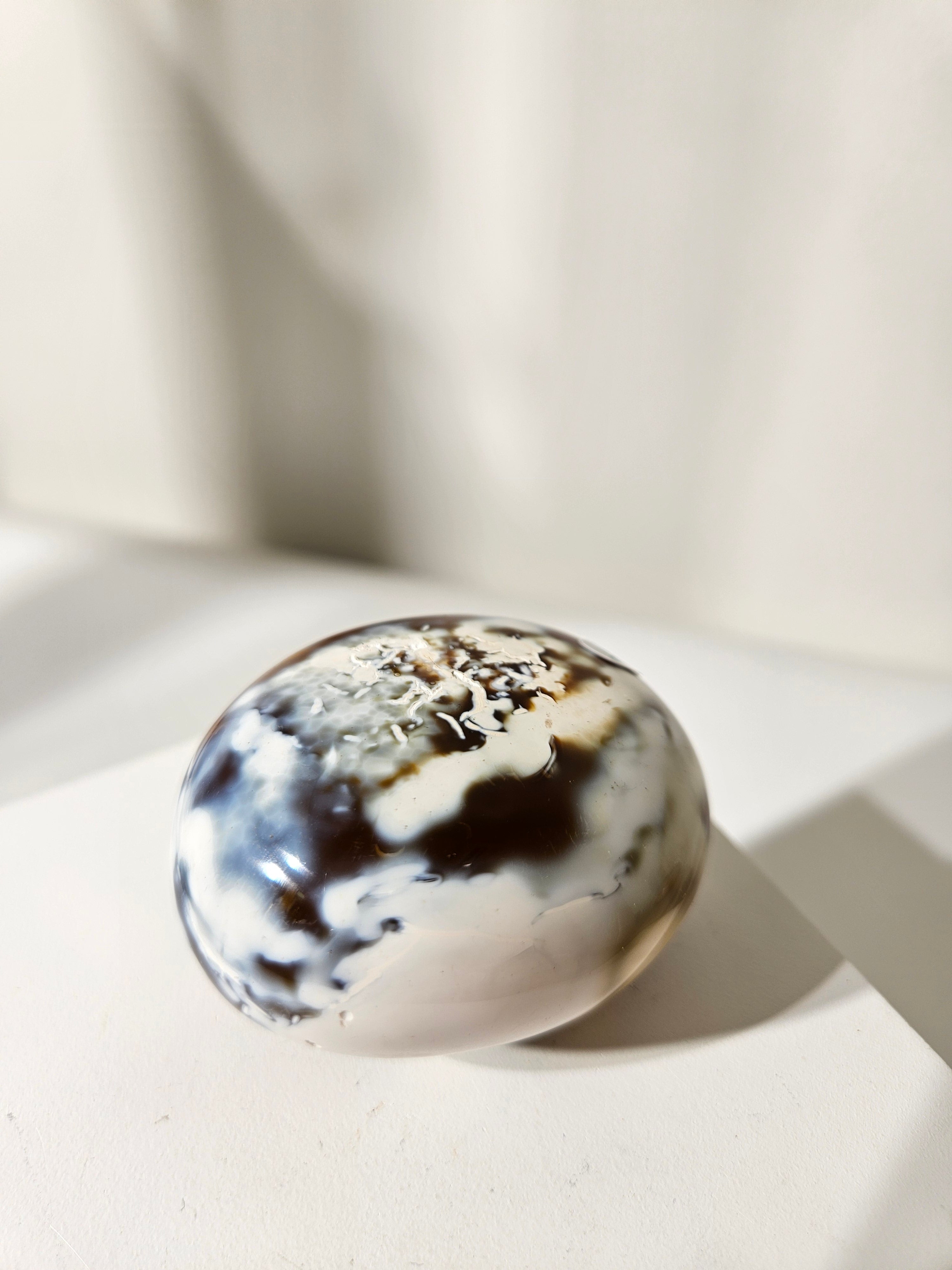 Orca agate x Carnelian Palmstone 004