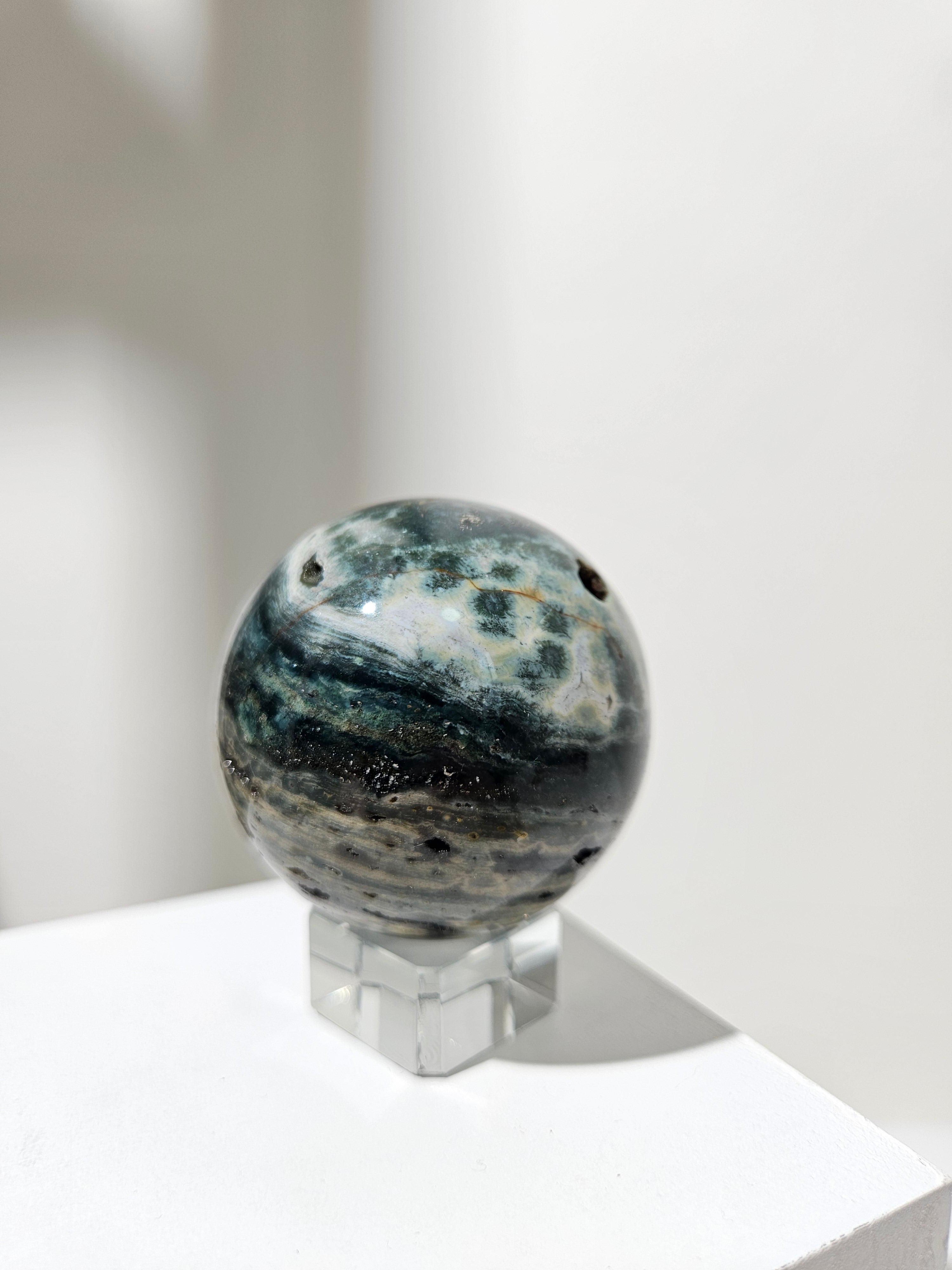 Sea Jasper Sphere 008