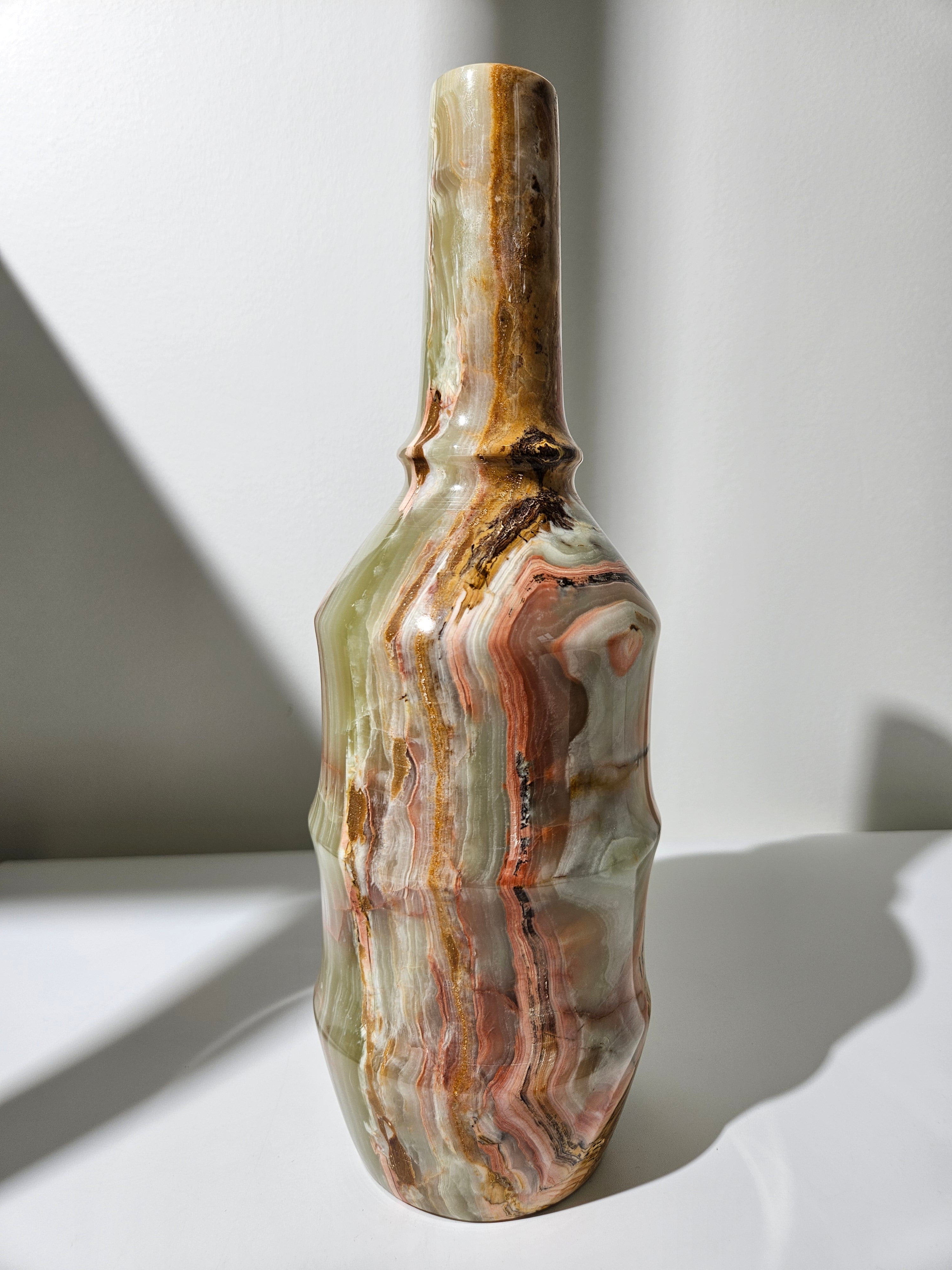 Banded Onyx Tall Vase