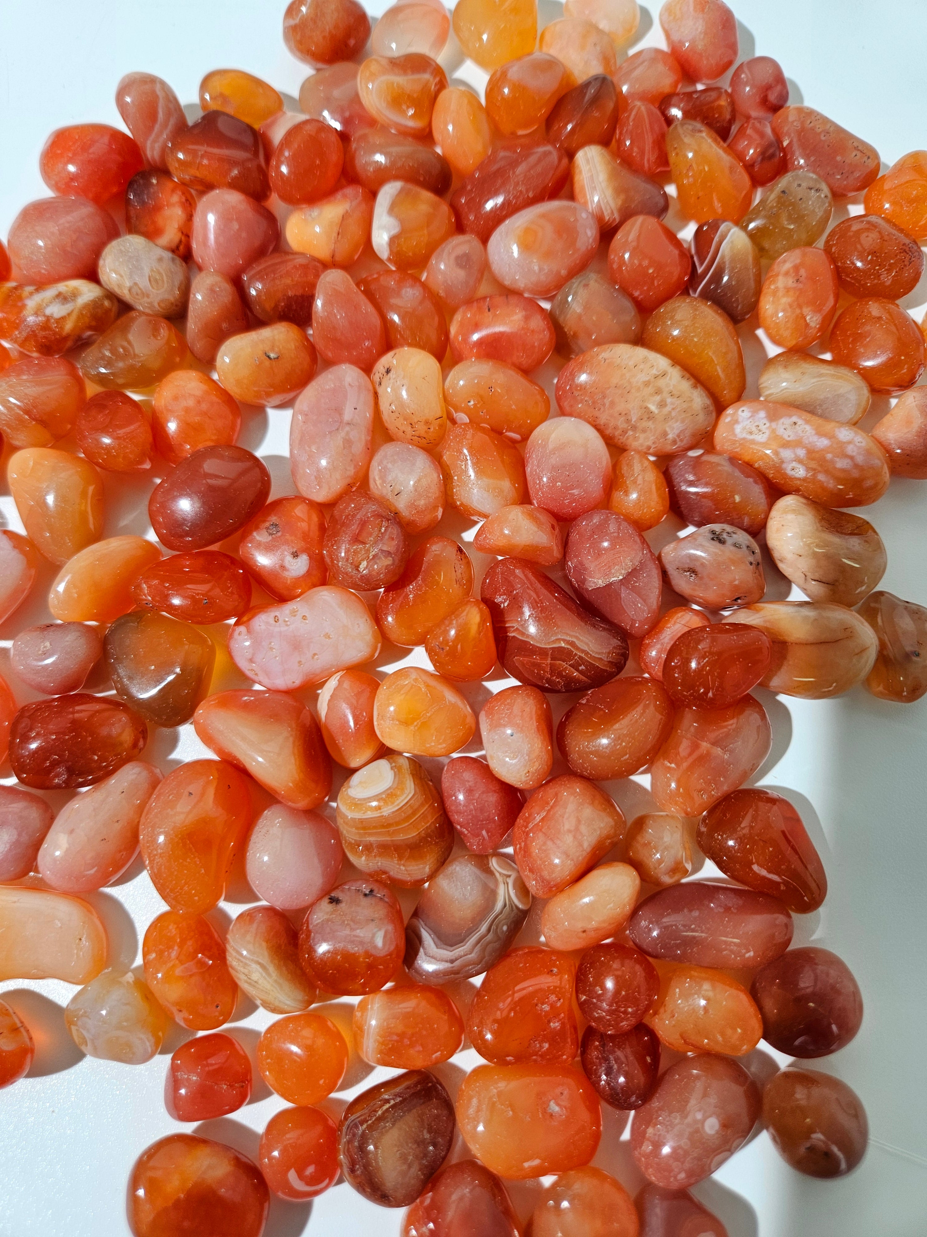 Carnelian Mini Tumbles | bulk 1lb