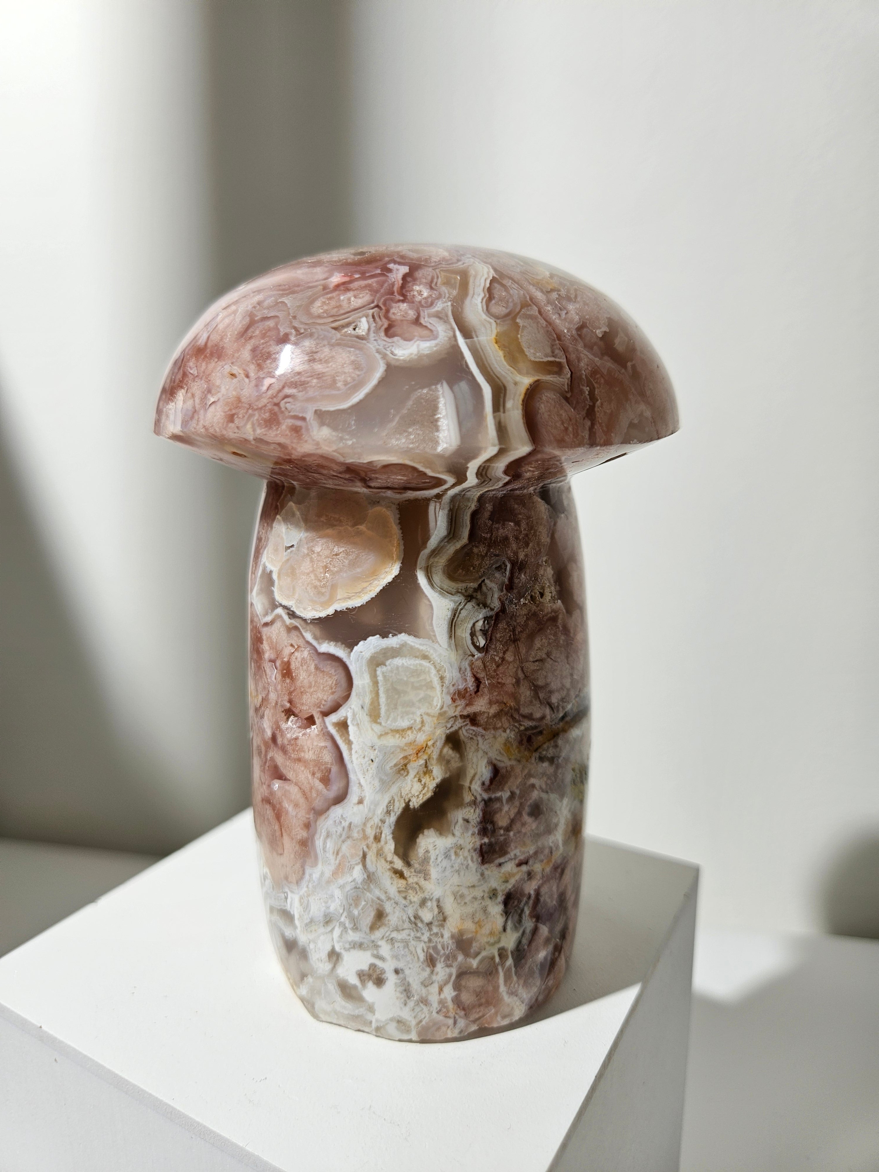 Flower Agate Mushroom 004