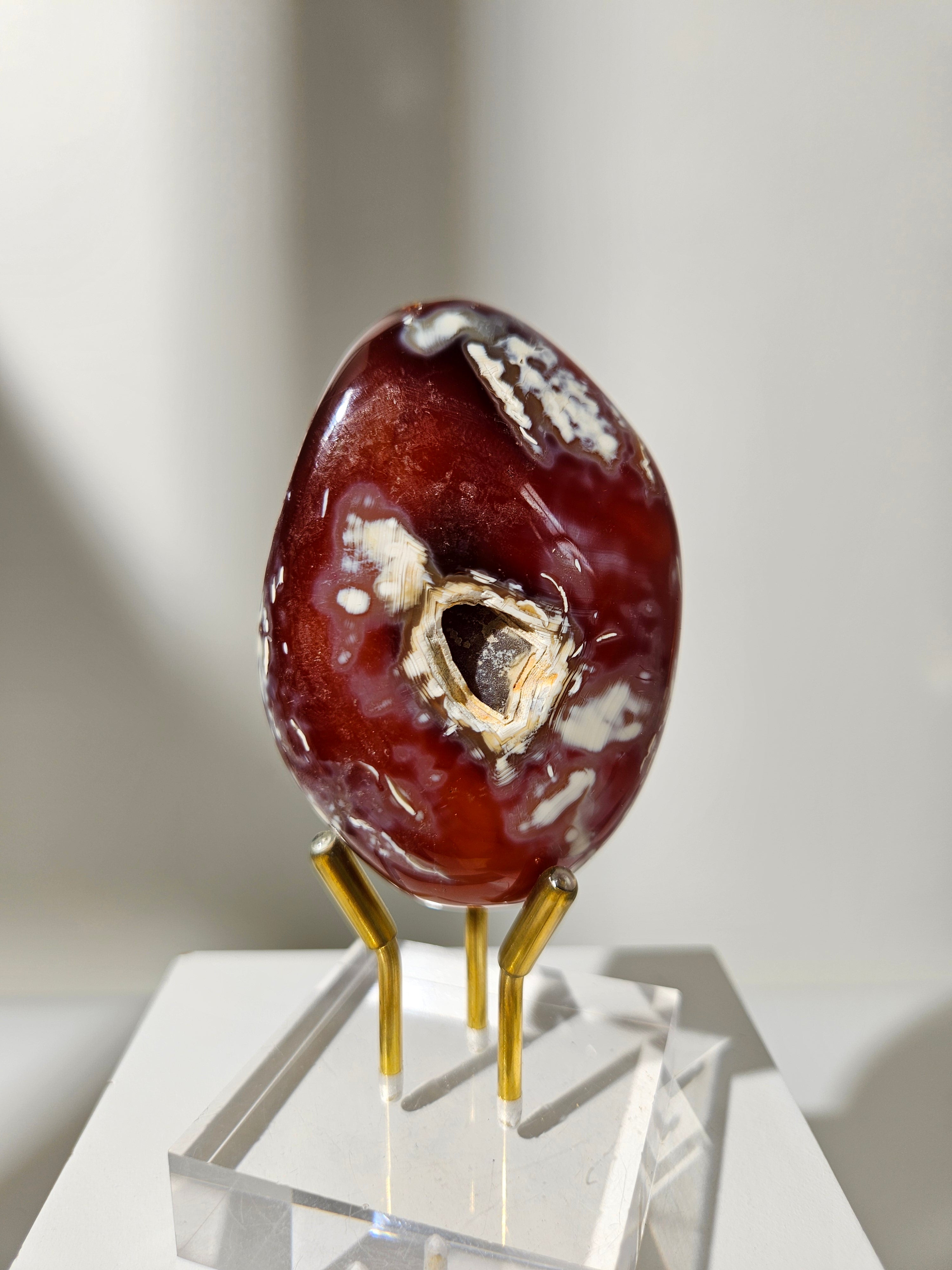 Orca agate x Carnelian Palmstone 015