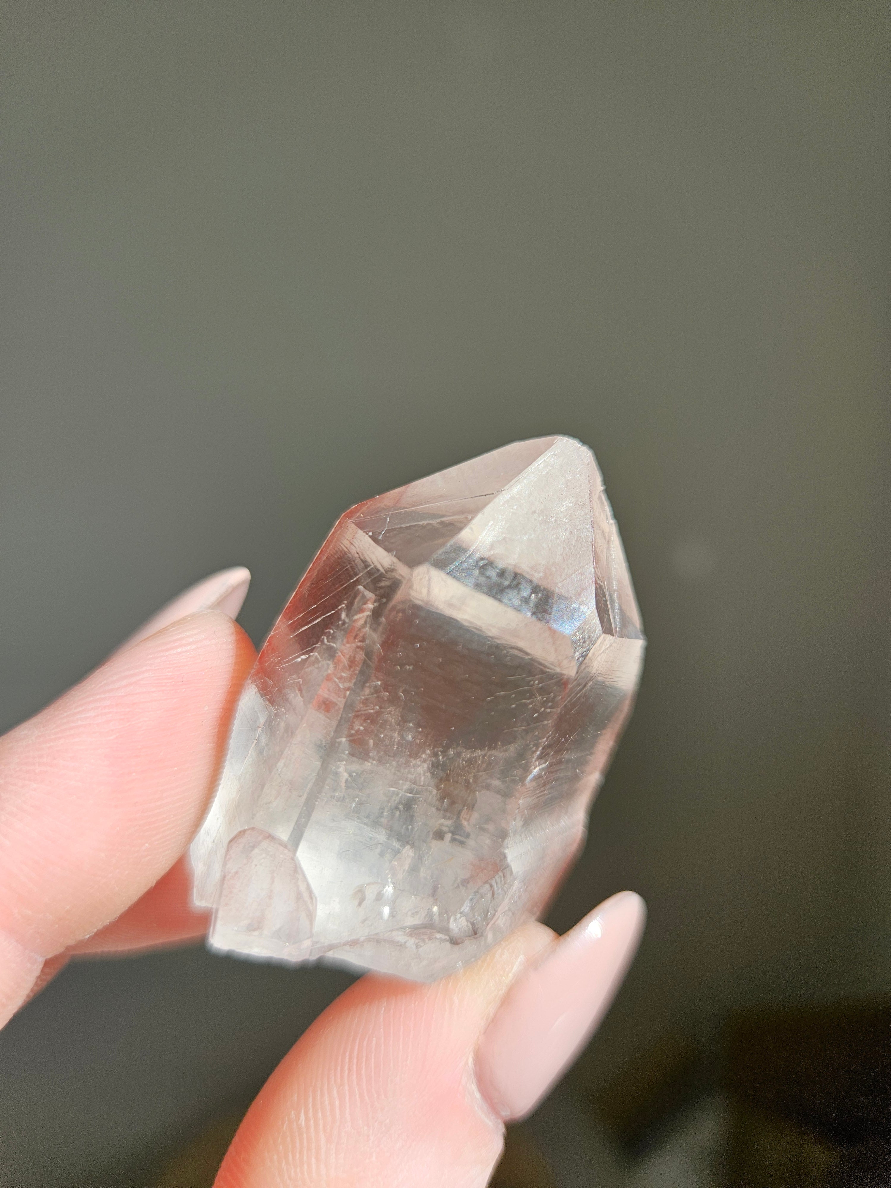 Pink Lemurian Quartz Point 010