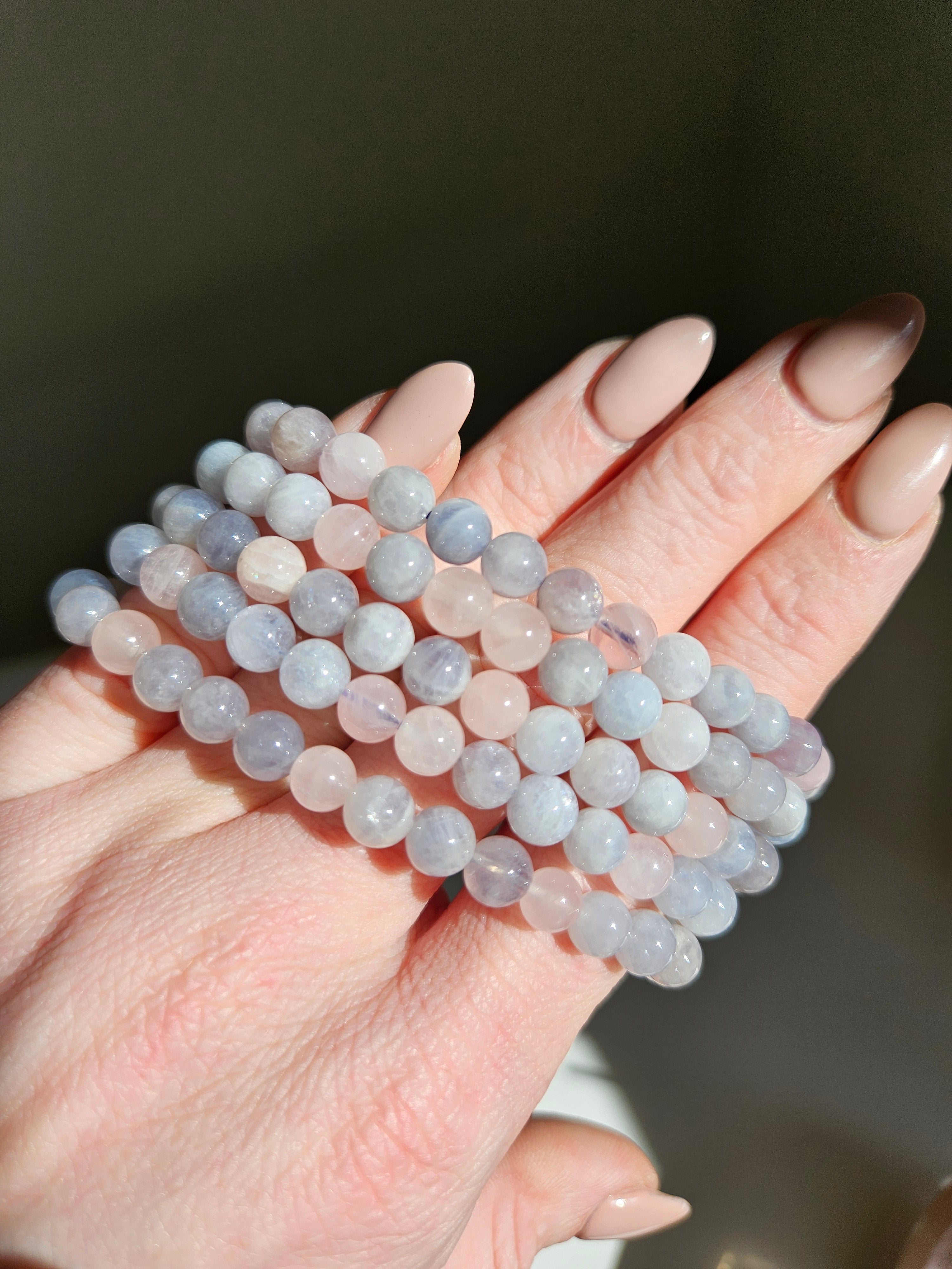 Blue Rose Quartz Bracelet | 6mm