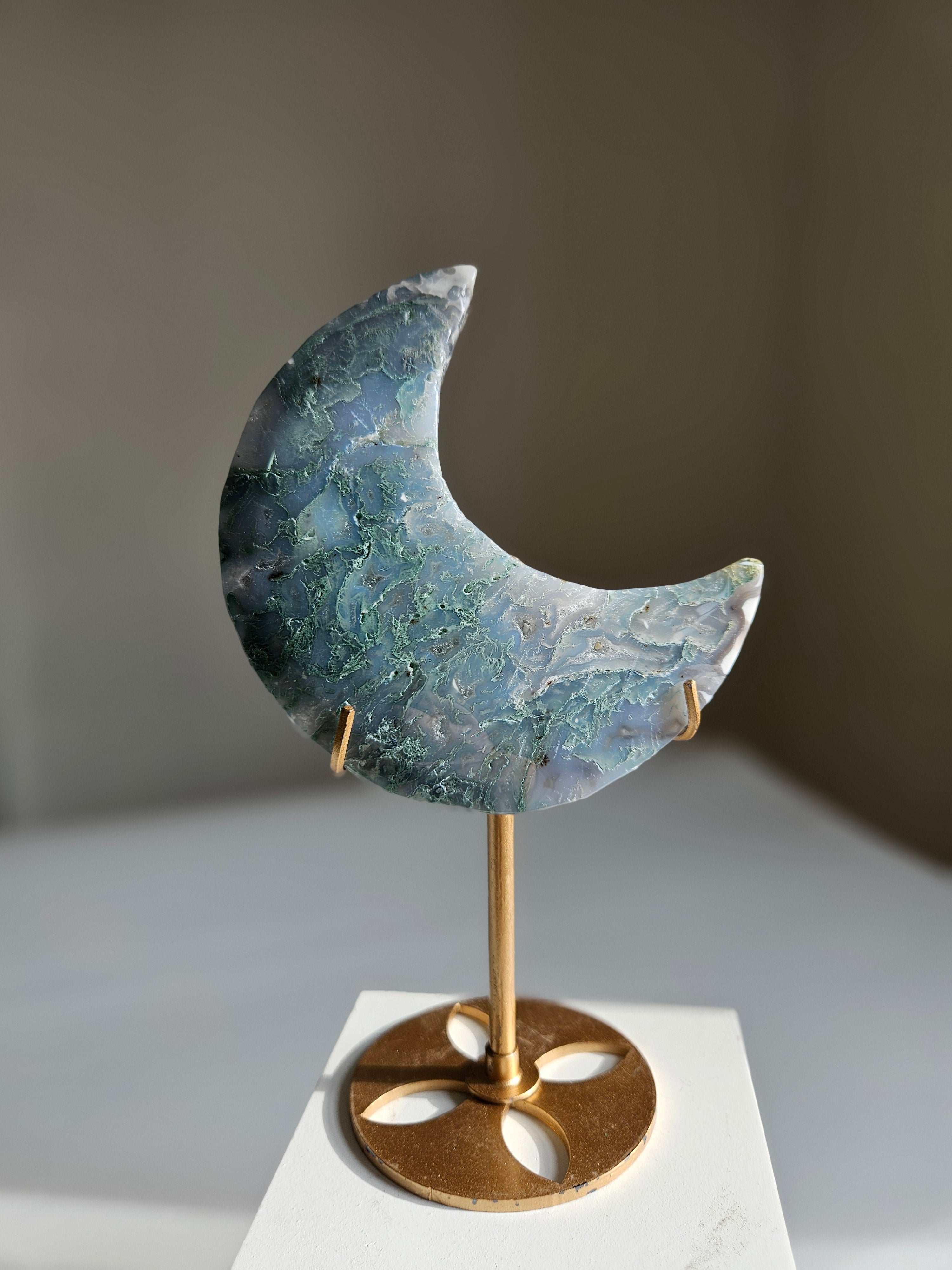 Moss Agate Moon 004