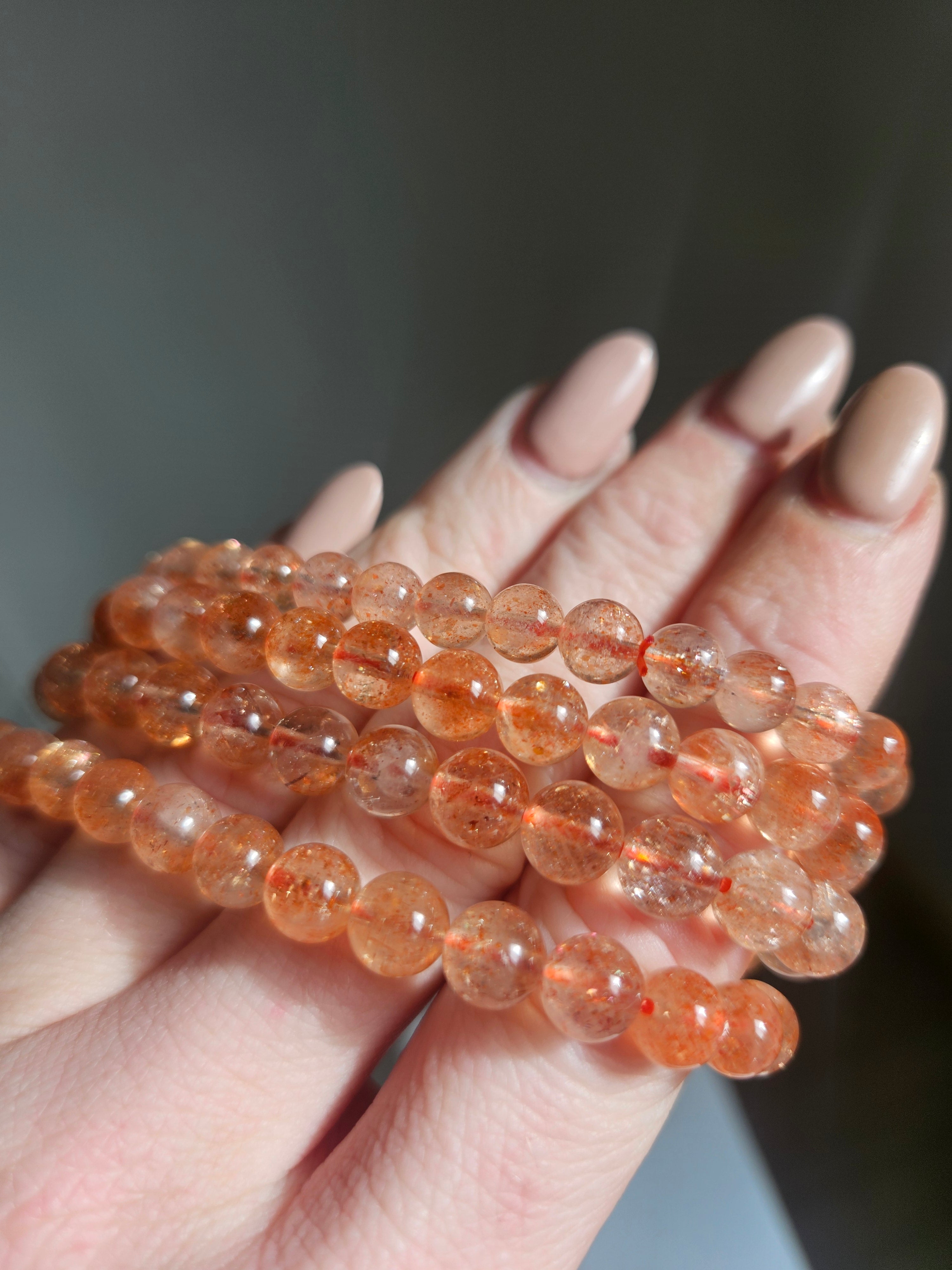 Sunstone bracelet | 6mm
