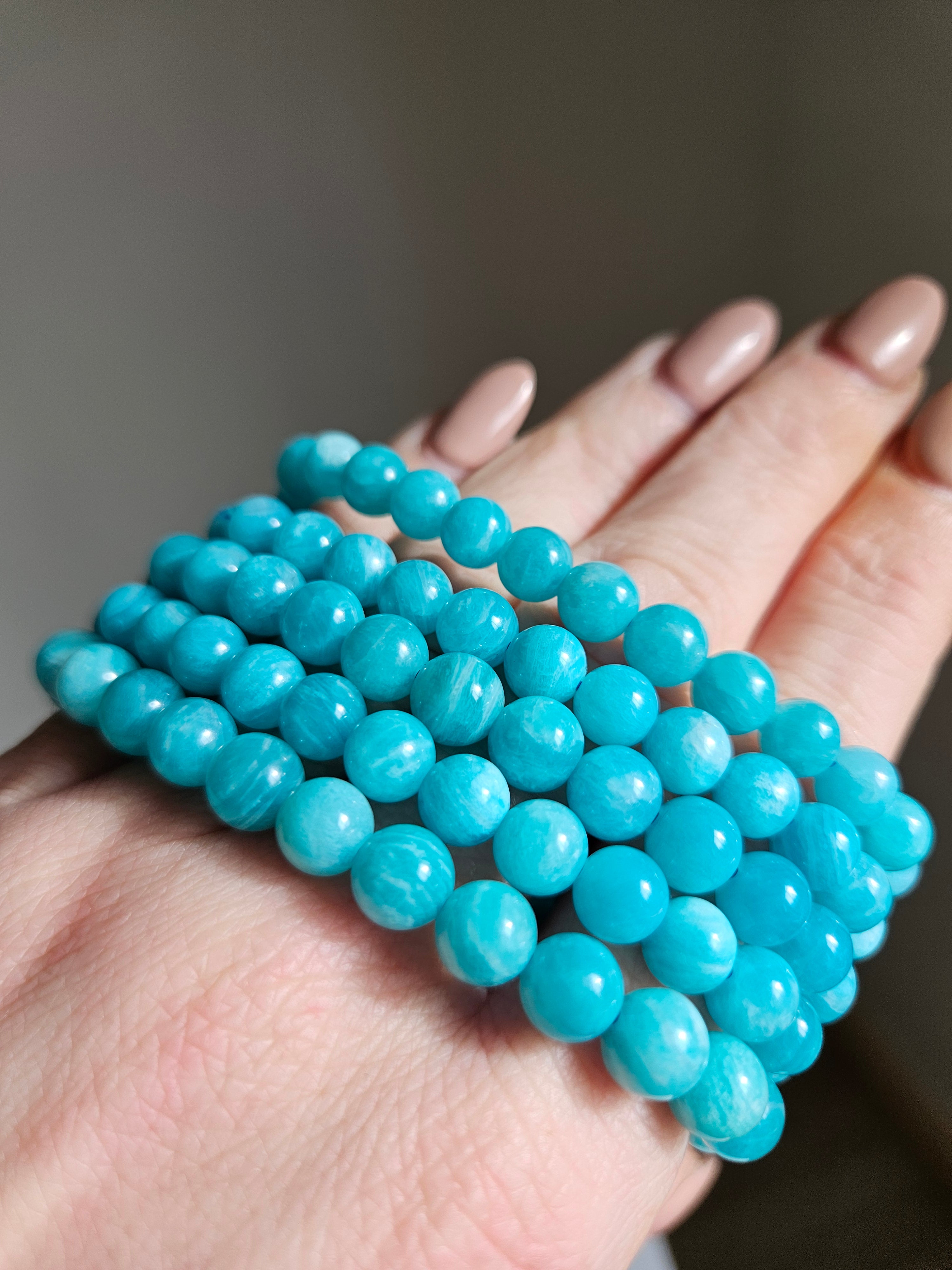 Amazonite Bead Bracelet | 7mm