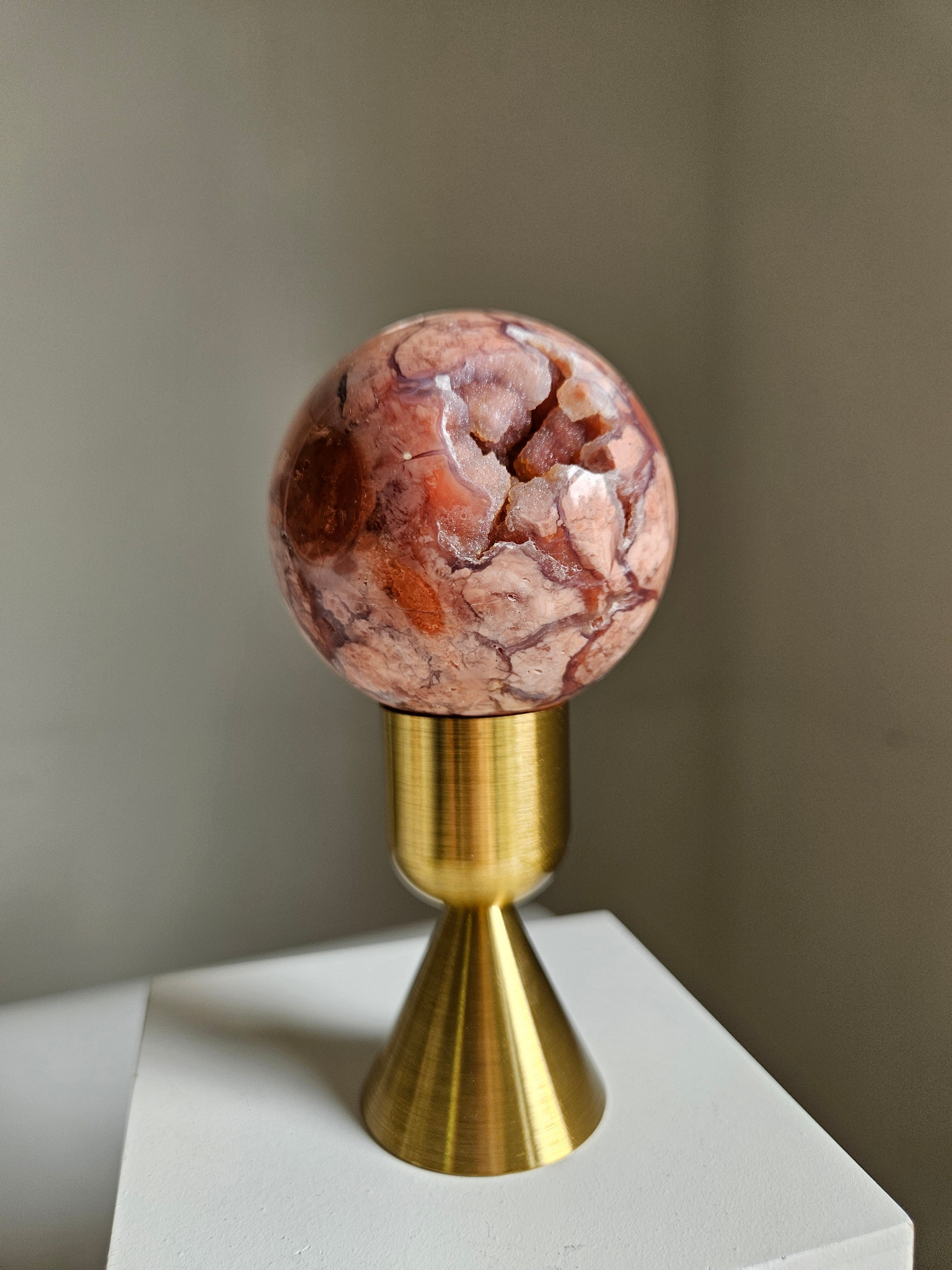 Pink Agate Sphere 004
