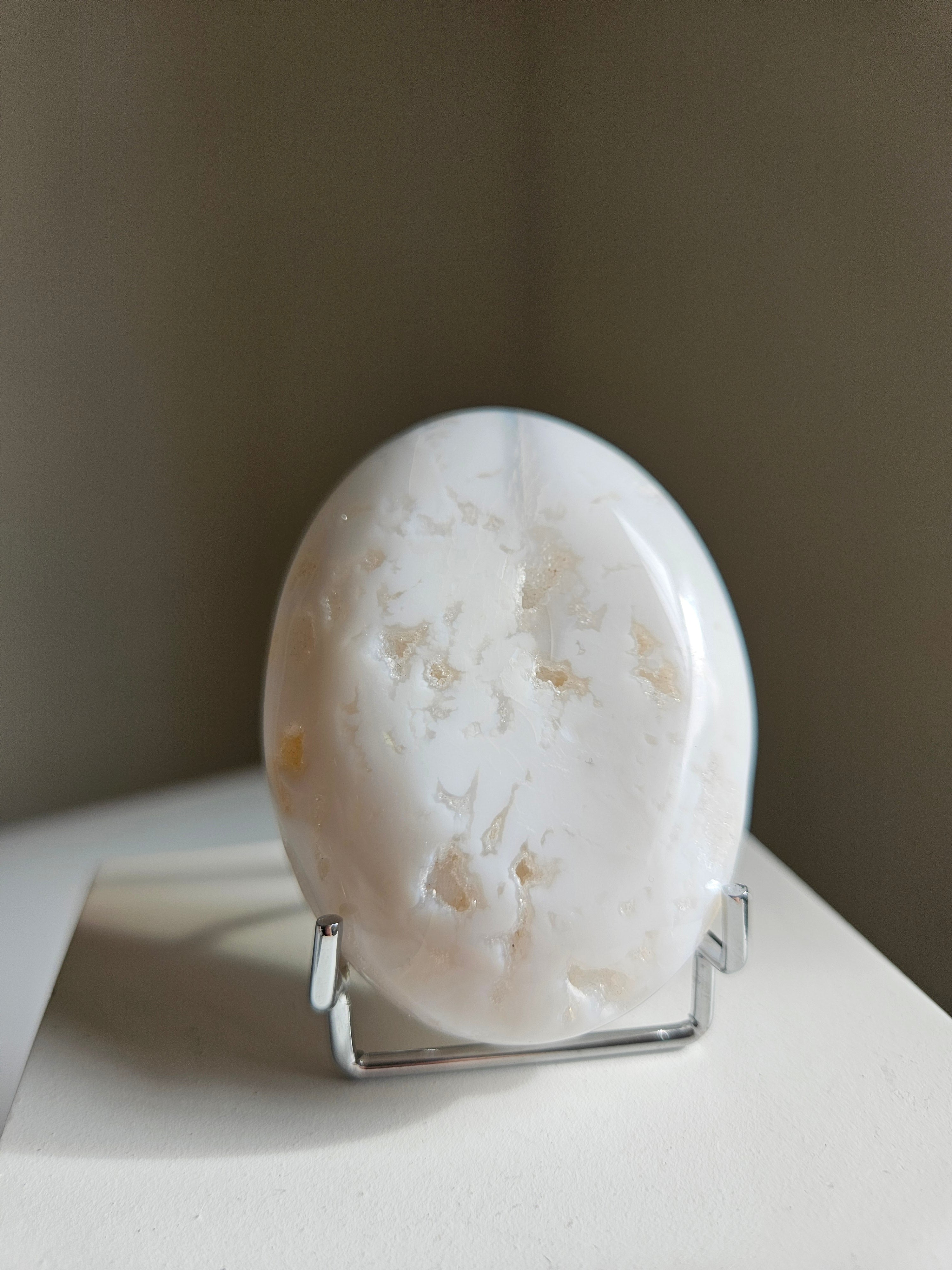Plume Agate Palmstone 002