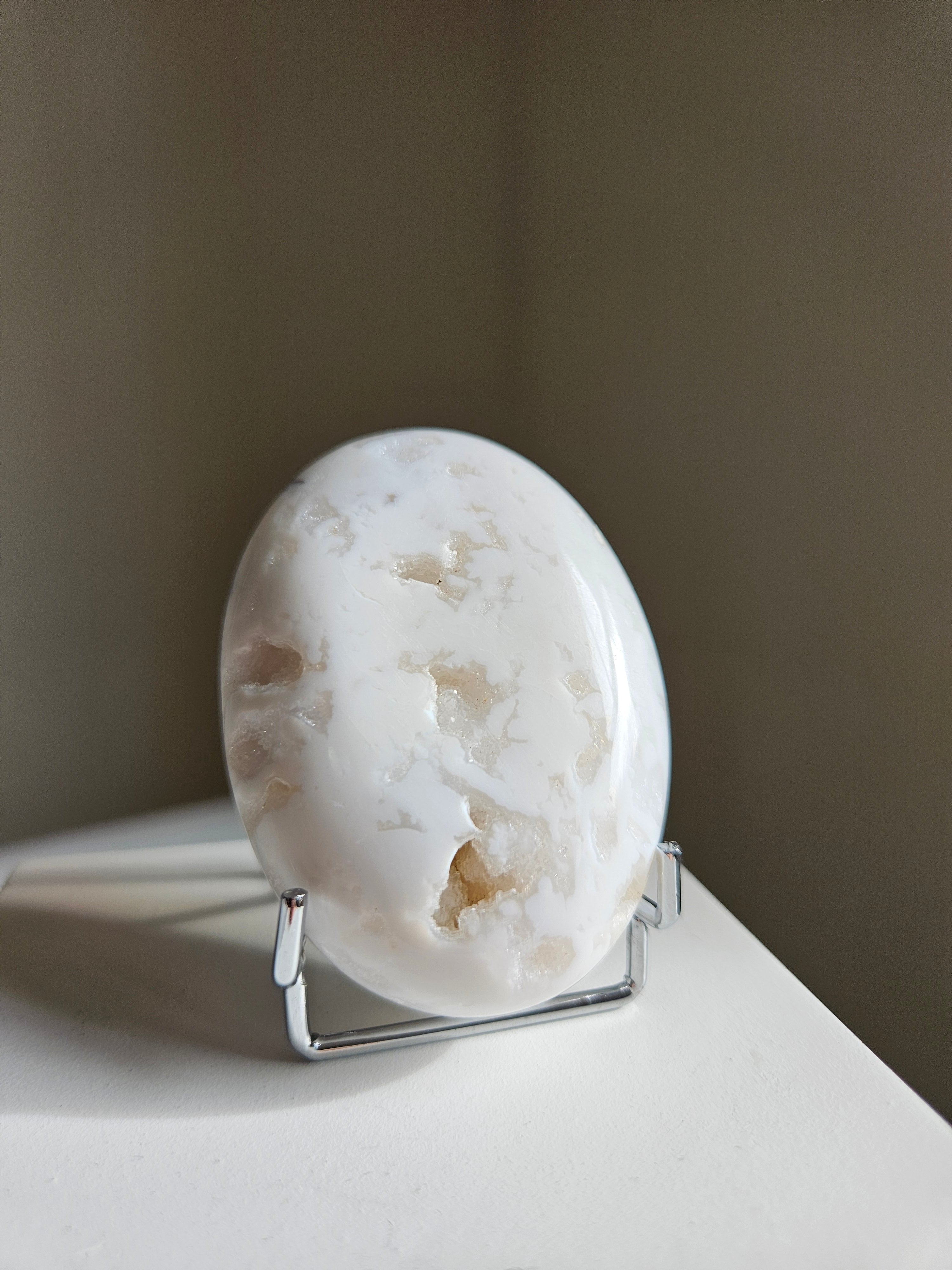 Plume Agate Palmstone 003