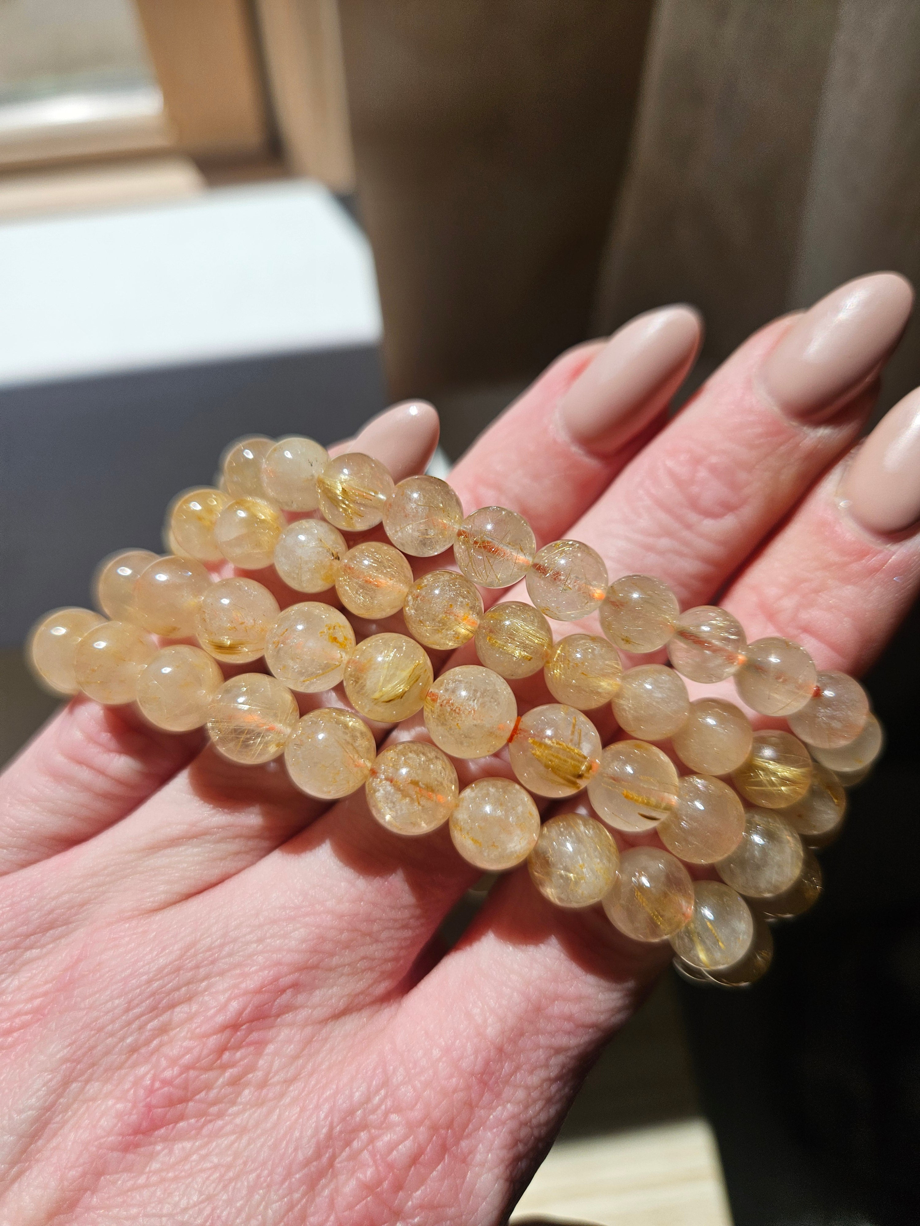 Rutile Quartz Bracelet | 7.5-8.5mm