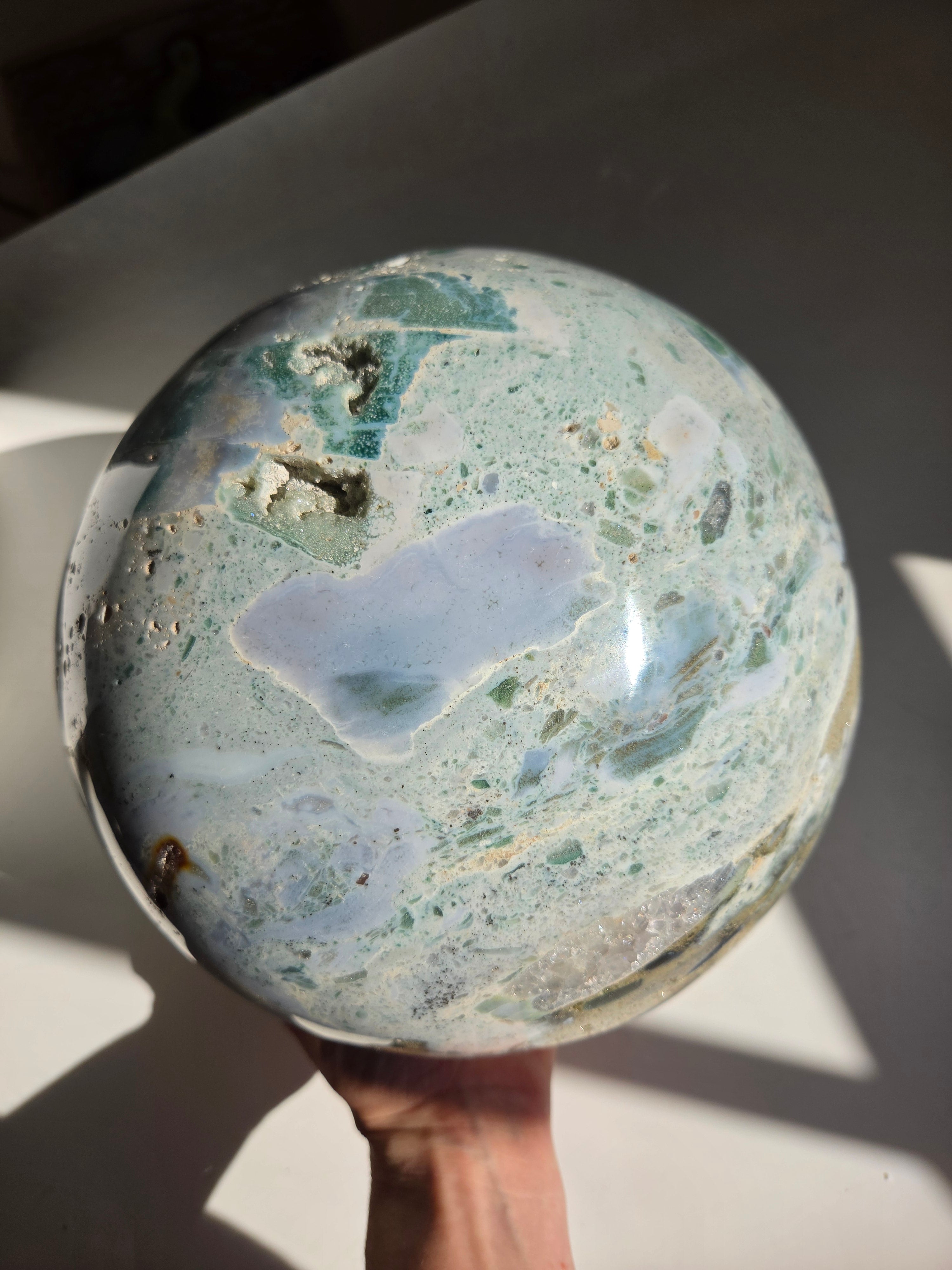 Sea Jasper Statement Sphere