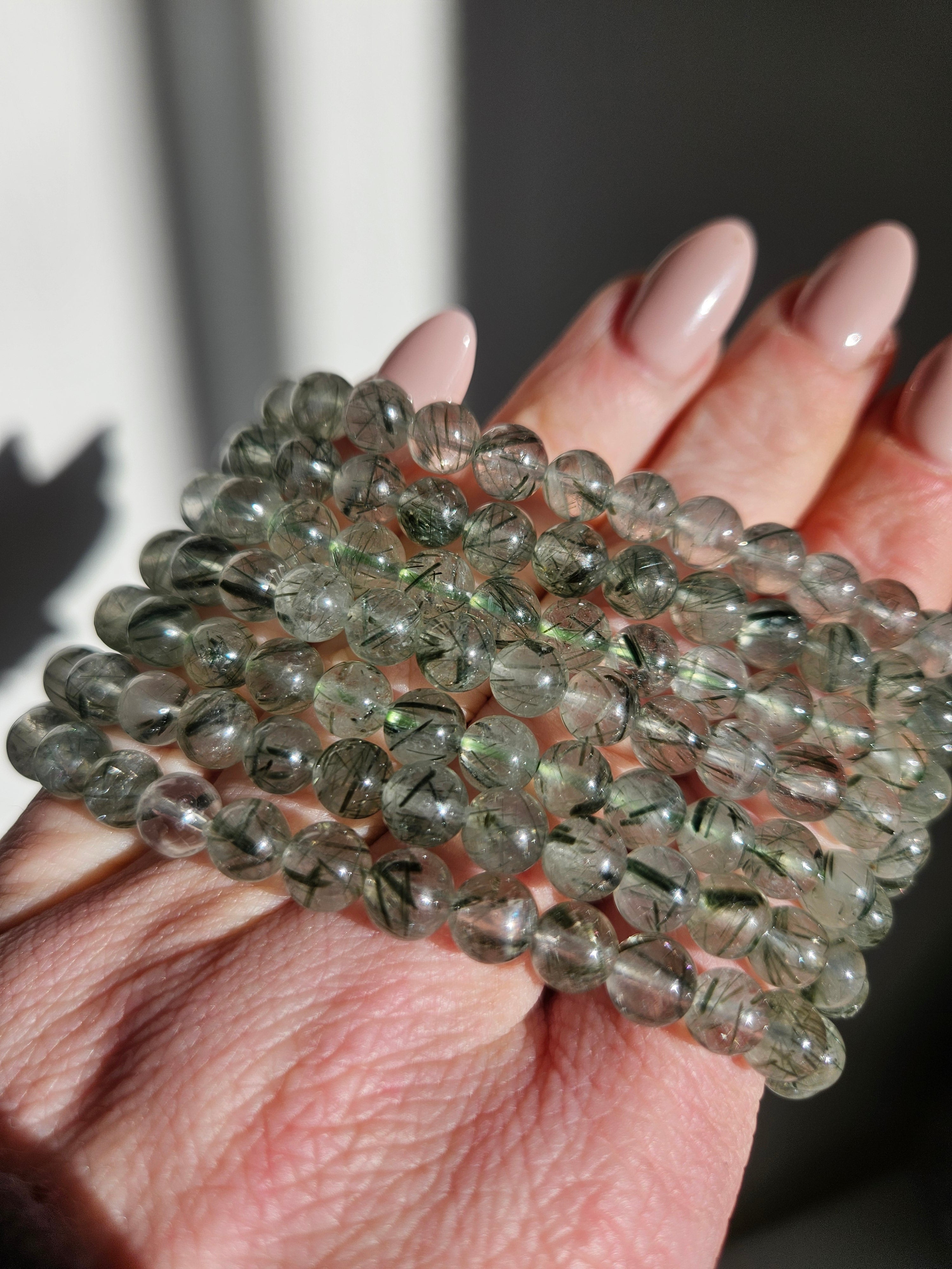 Green Rutile Quartz Bracelet | 6.5mm